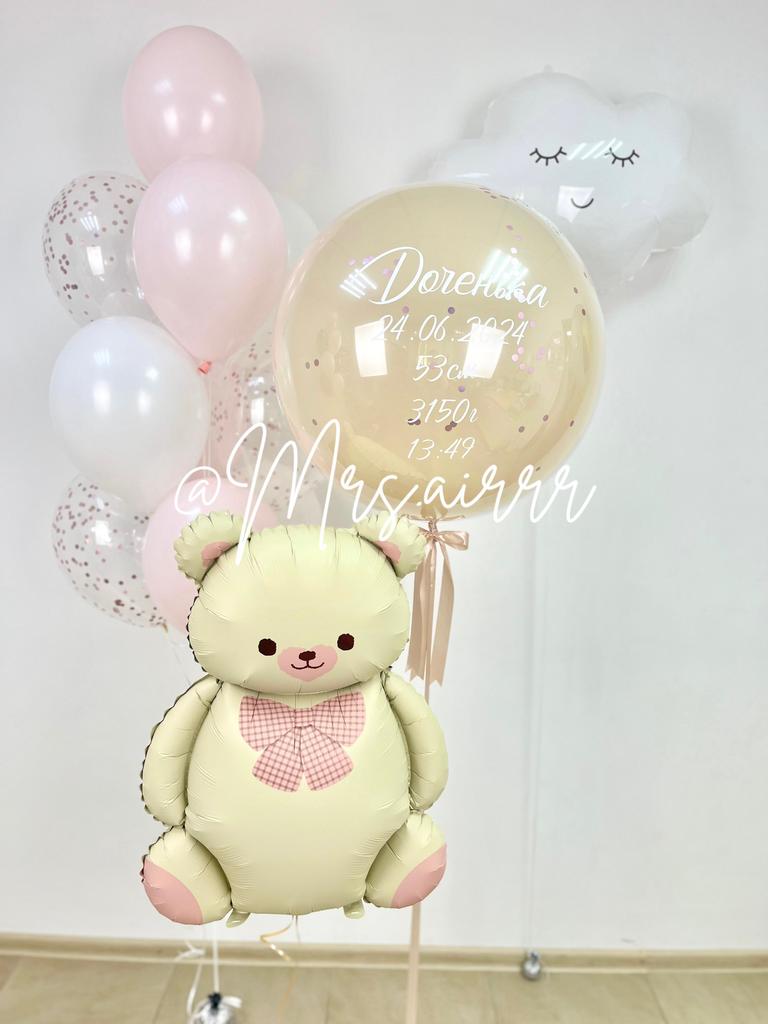 Набор «Мишка Барни с розовым бантиком»