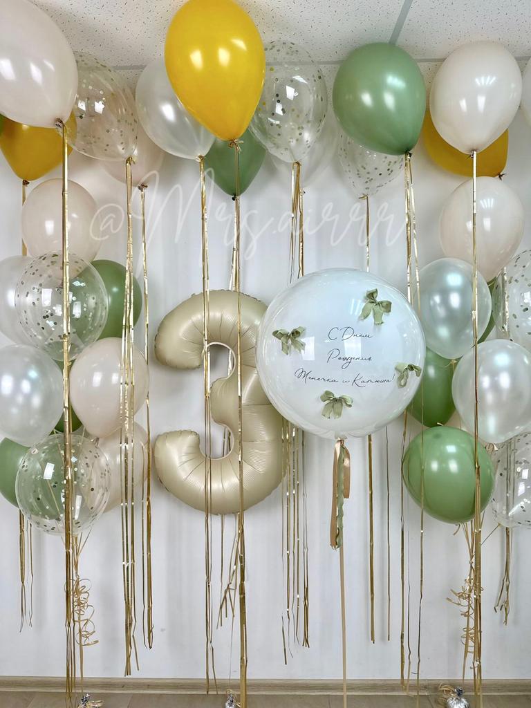 Набор «Эвкалиптовые муслиновые бантики»