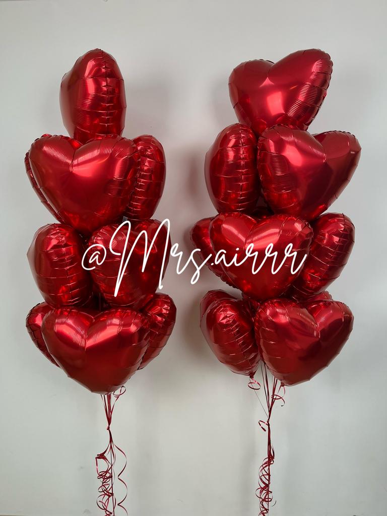 Набор «20 красных сердец»