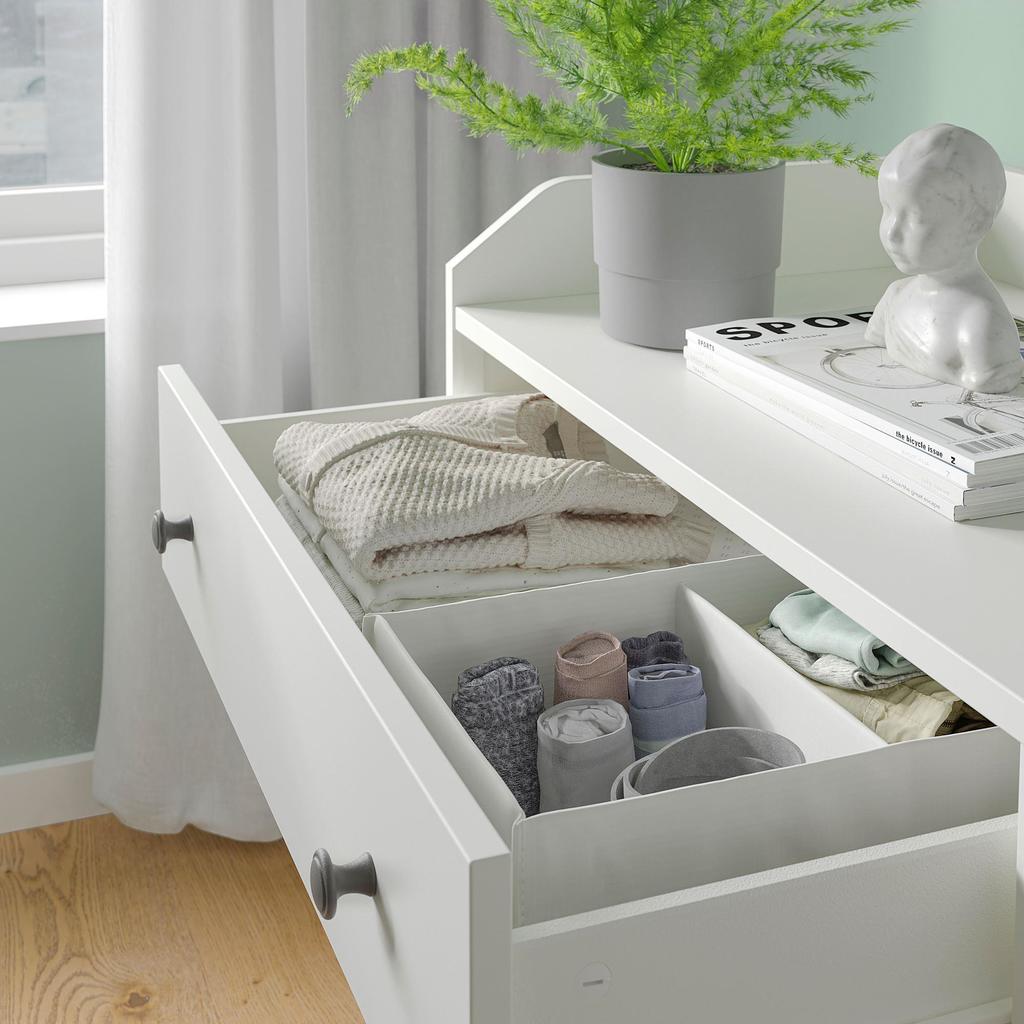 HAUGA IKEA ХАУГА Комод с 6 ящиками, белый138x84 см