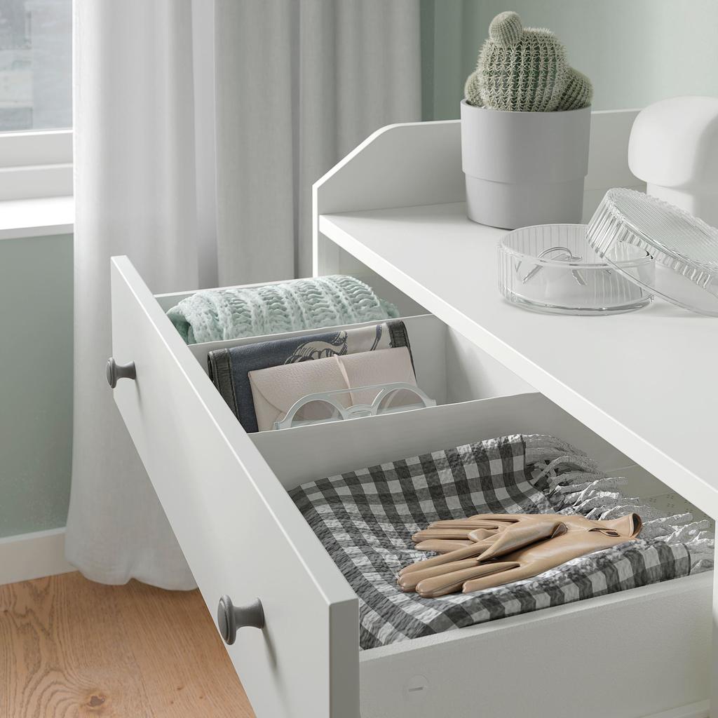 HAUGA IKEA ХАУГА Комод с 6 ящиками, белый138x84 см