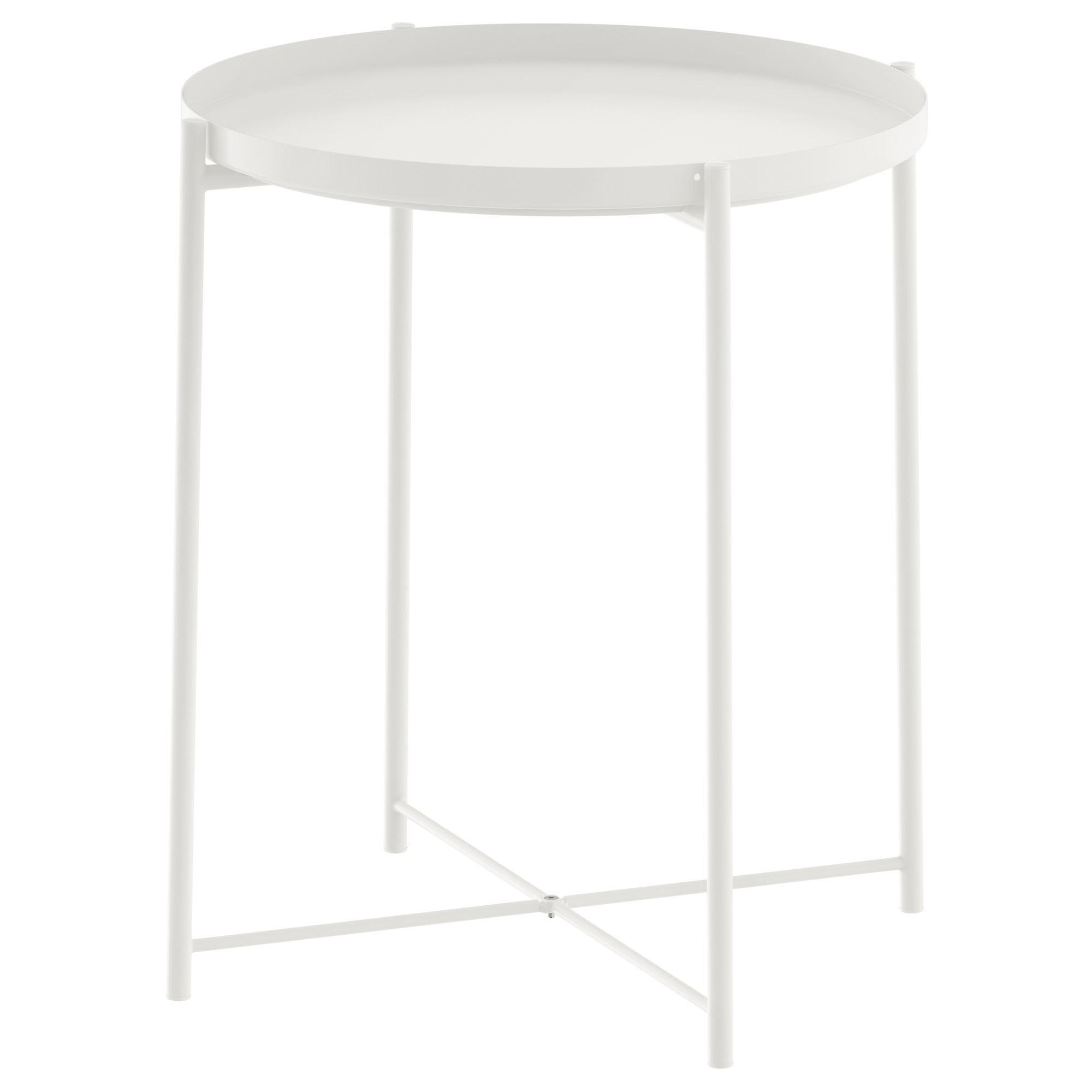 GLADOM IKEA Стол сервировочный, белый 45x53 см