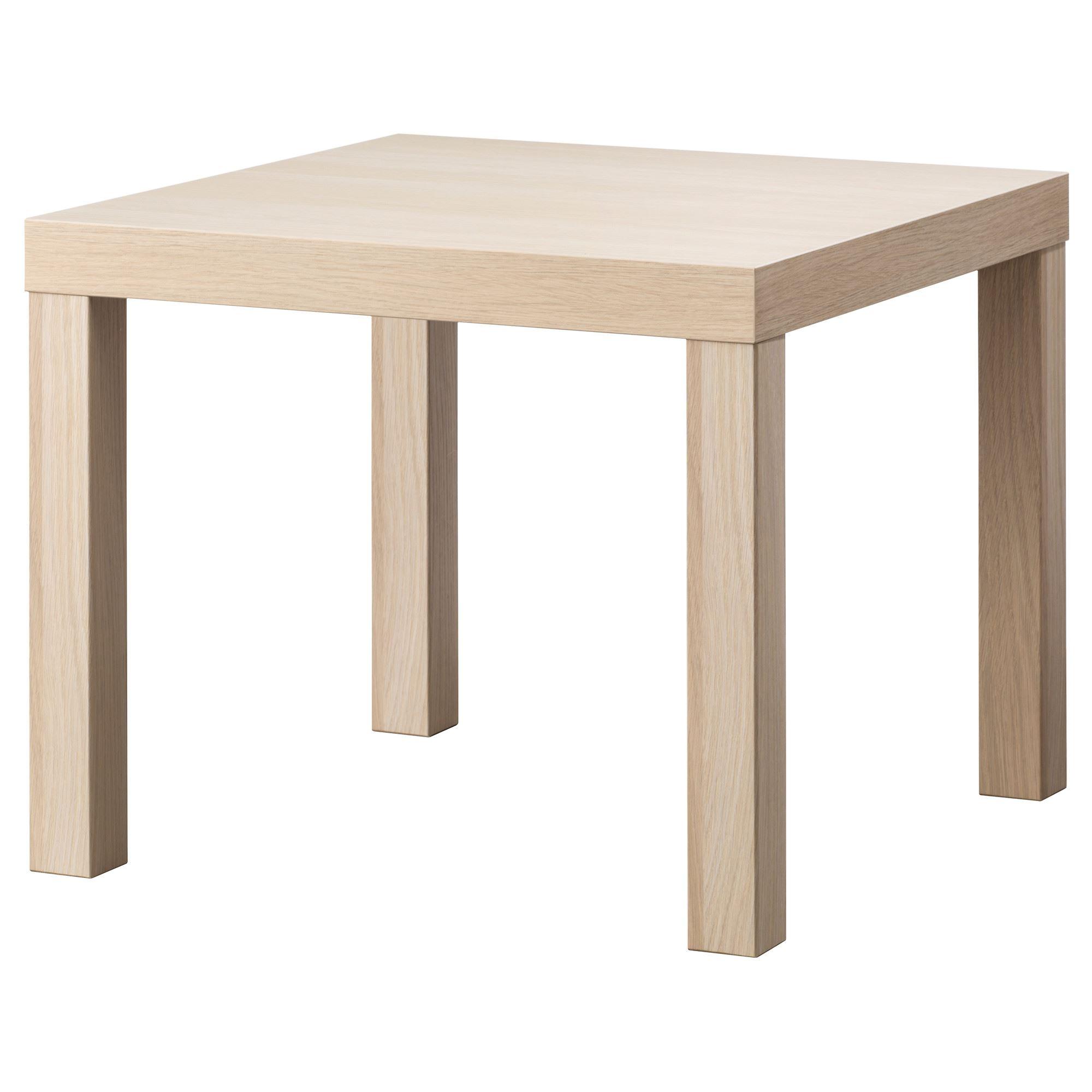 LACK IKEA Придиванный столик, под беленый дуб 55x55 см