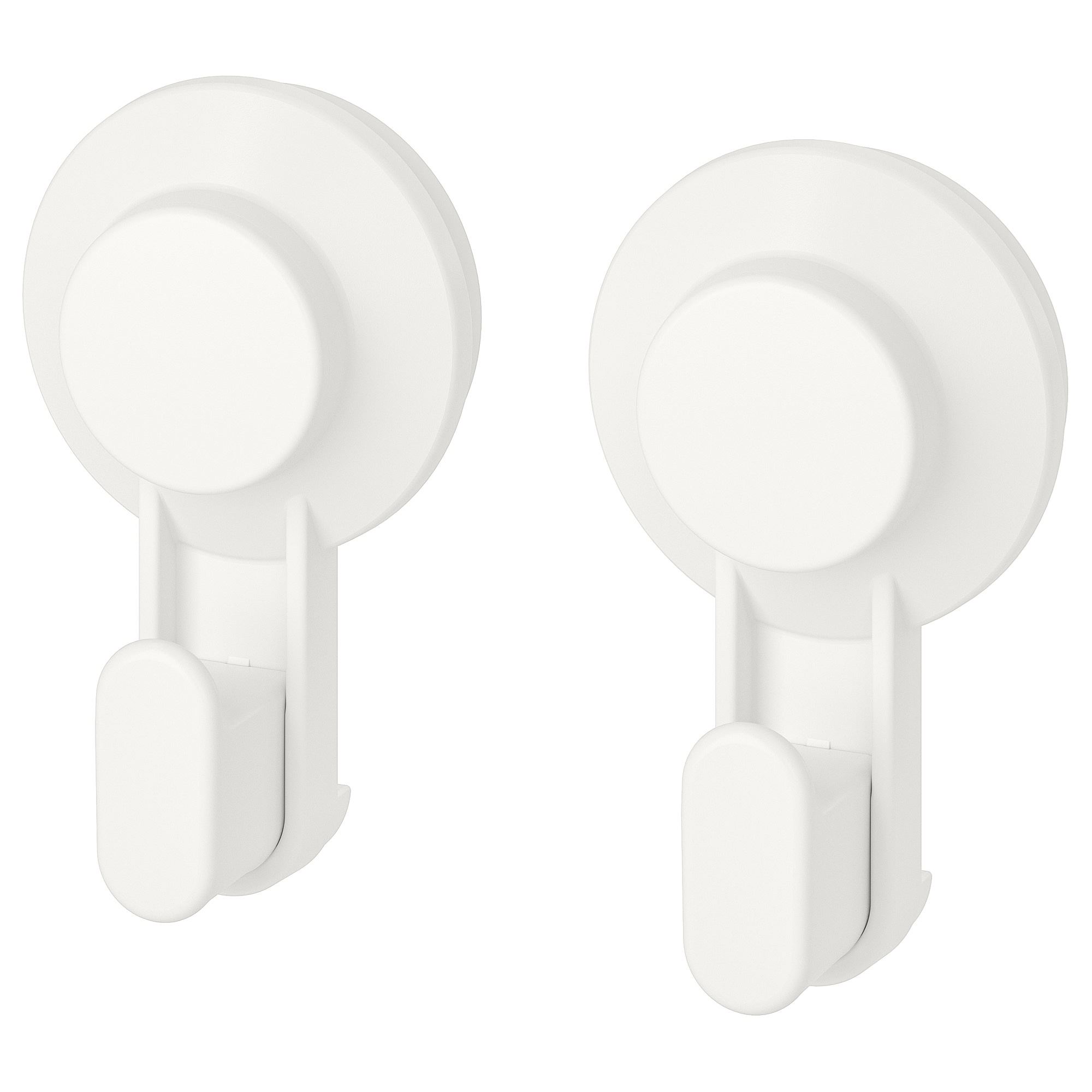 TISKEN IKEA ТИСКЕН Крючок с присоской, белый