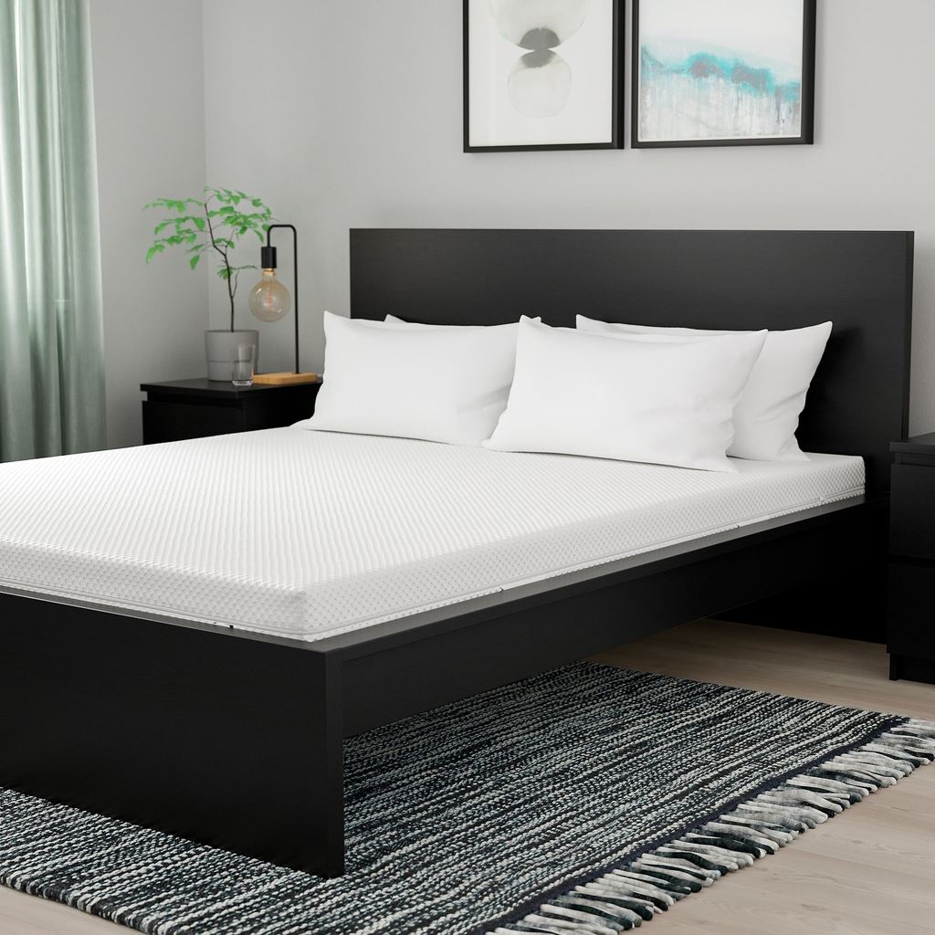 ABYGDA IKEA Пенополиуретановый матрас, жесткий/белый 160x200 см