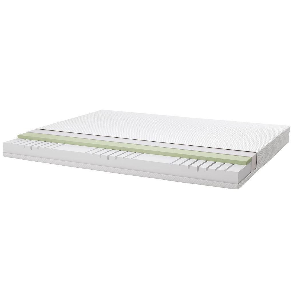 ABYGDA IKEA Пенополиуретановый матрас, жесткий/белый 160x200 см