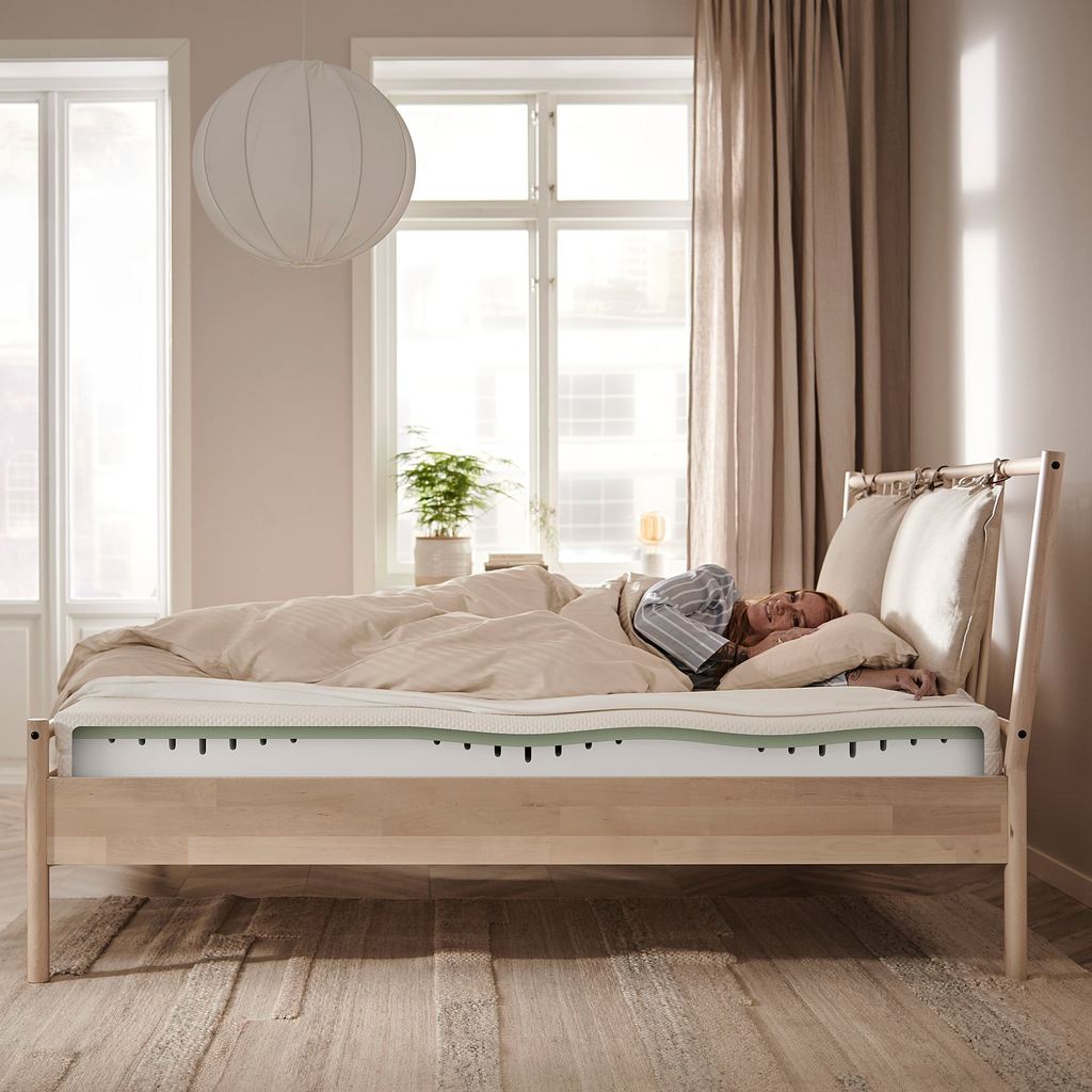 ABYGDA IKEA Пенополиуретановый матрас, жесткий/белый 160x200 см