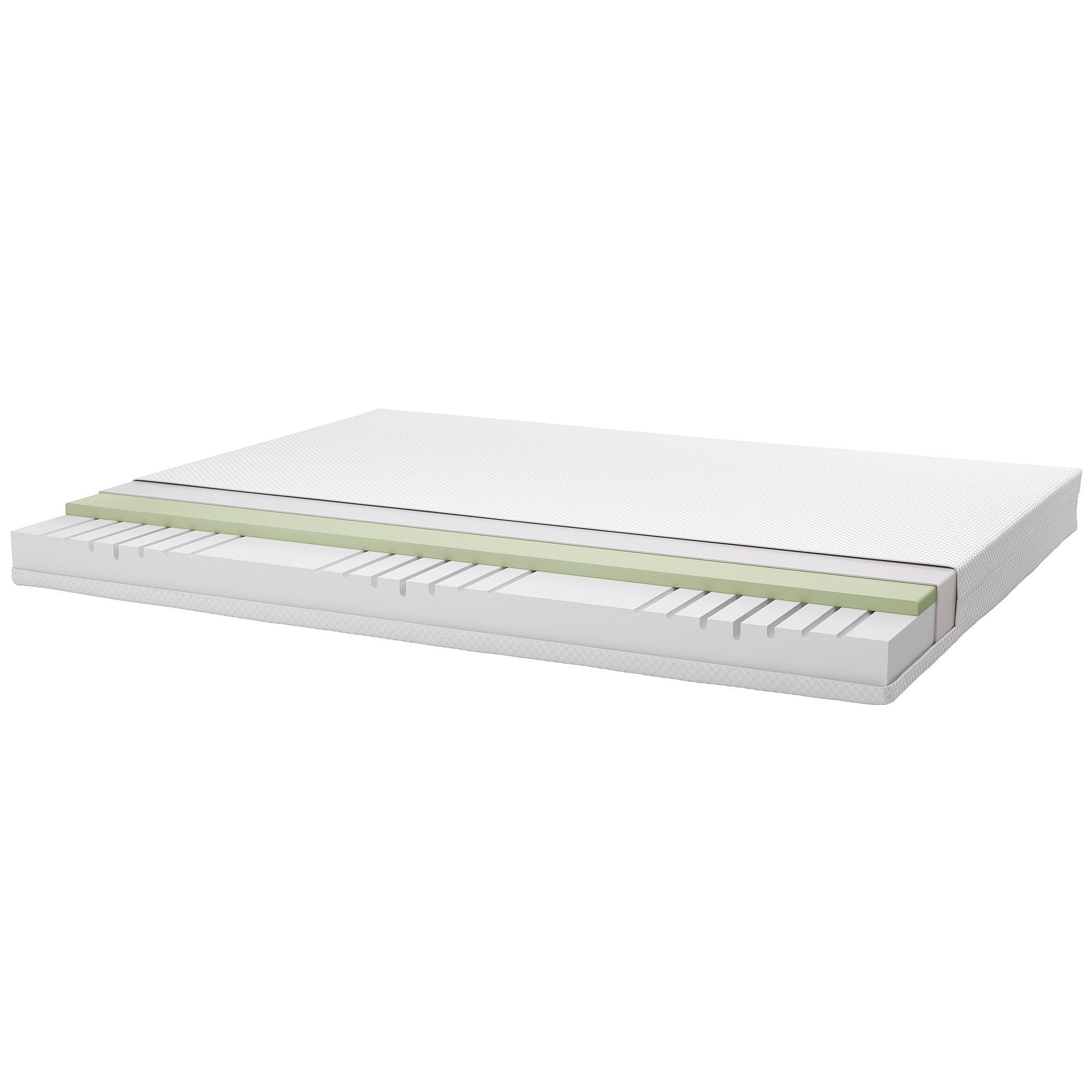 ABYGDA IKEA Пенополиуретановый матрас, жесткий/белый 160x200 см