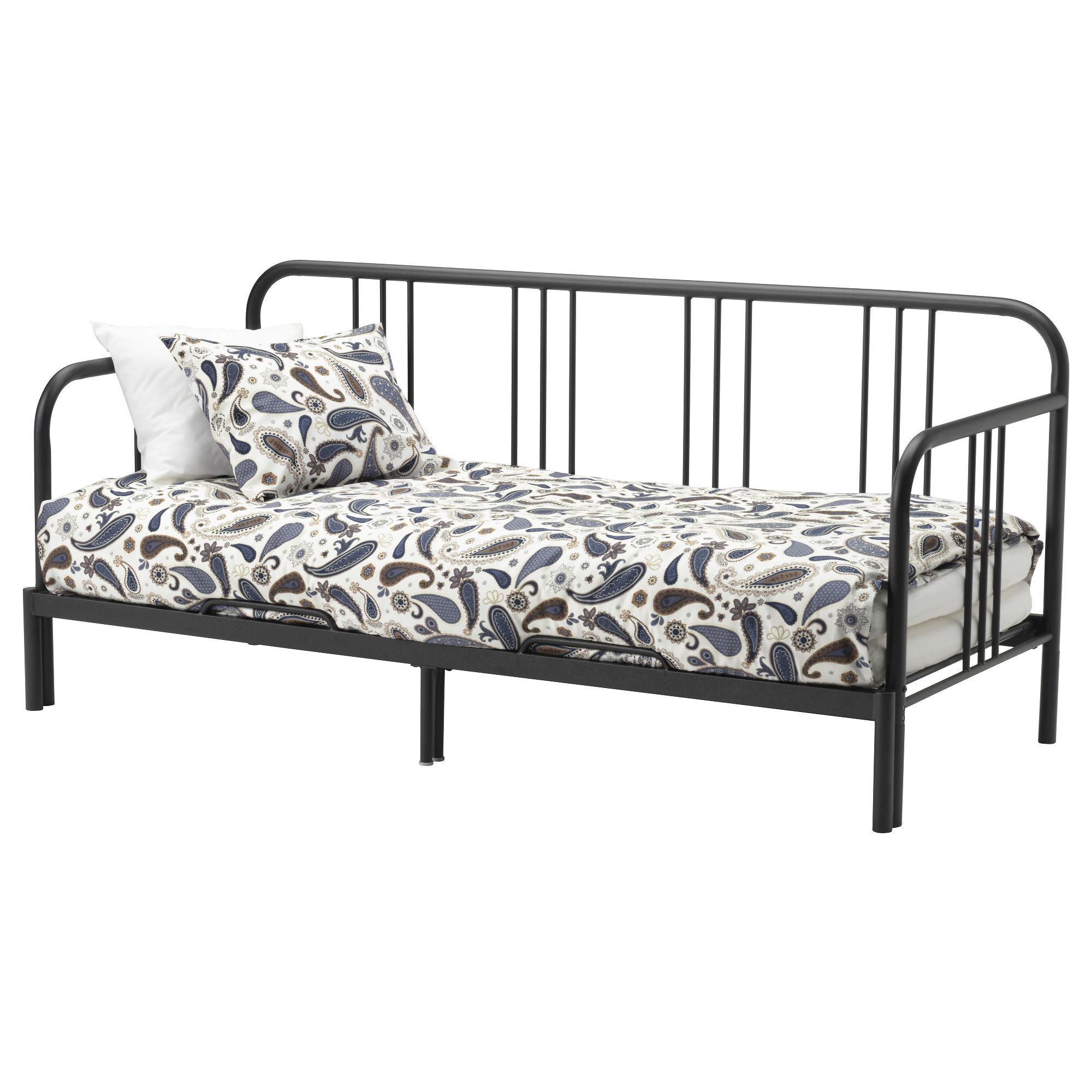 FYRESDAL IKEA Каркас кровати-кушетки, черный 80x200 см