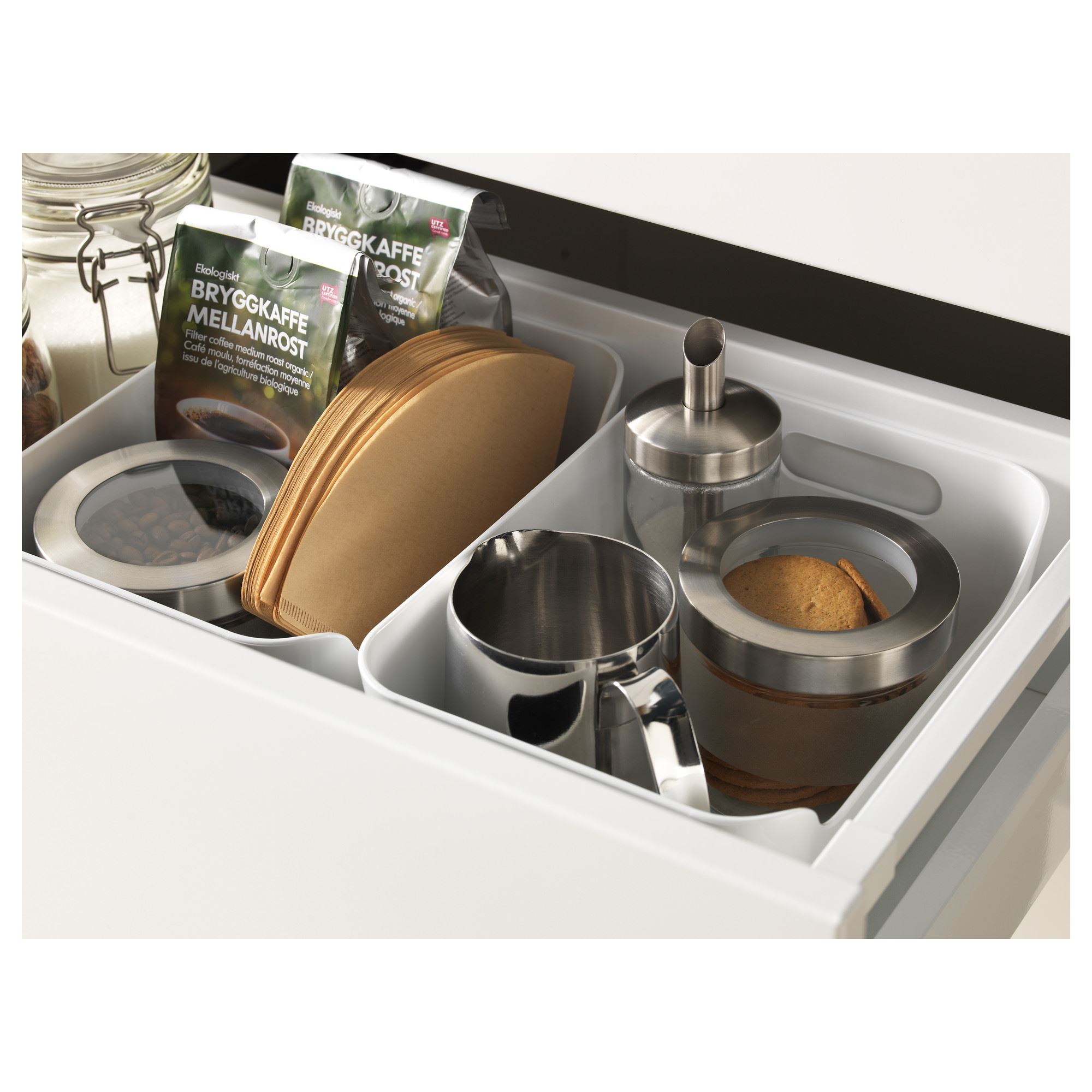 VARIERA IKEA Коробка, белый, 24x17 см