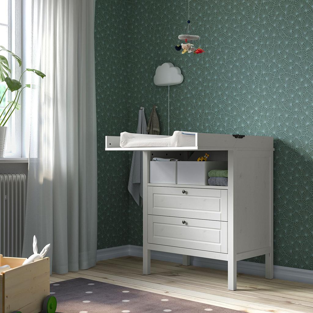 SUNDVIK IKEA Пеленальный стол/комод, белый