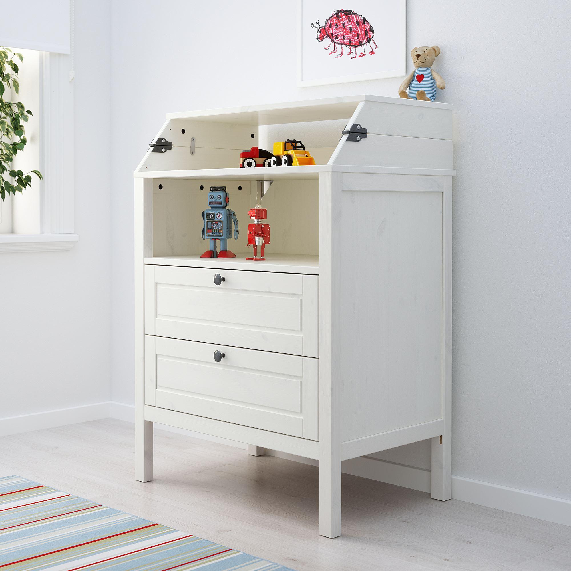 SUNDVIK IKEA Пеленальный стол/комод, белый