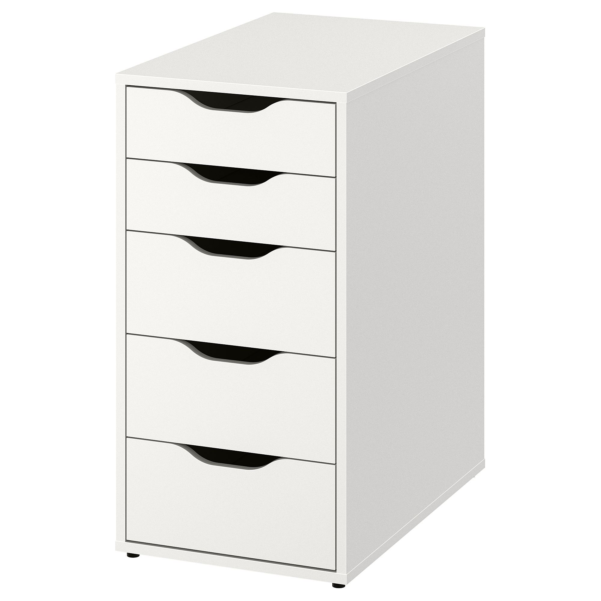 ALEX IKEA АЛЕКС Тумба с ящиками, белый, 36x70 см