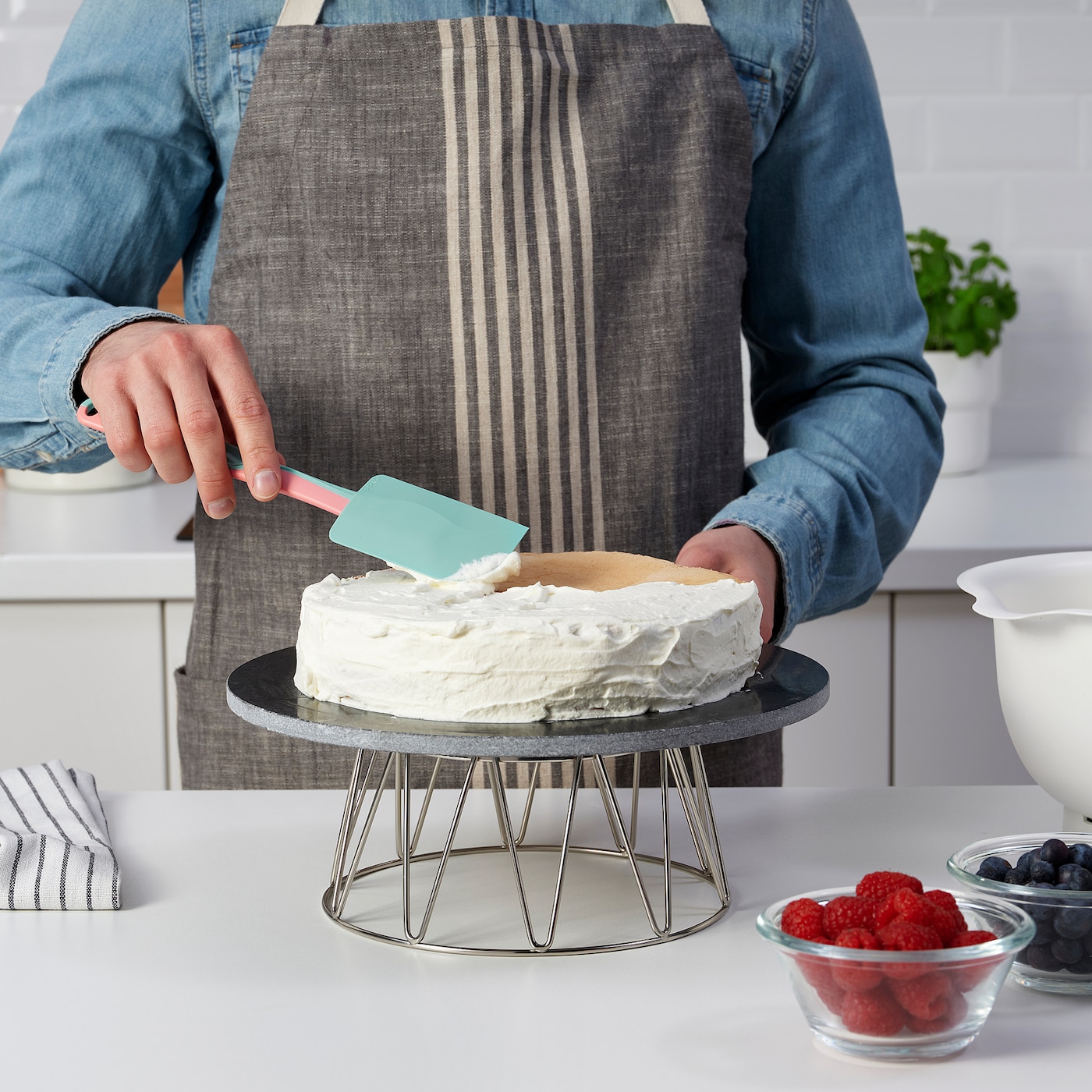 GUBBRORA IKEA ГУББРОРА Скребок кулинарный, бирюзовый/розовый