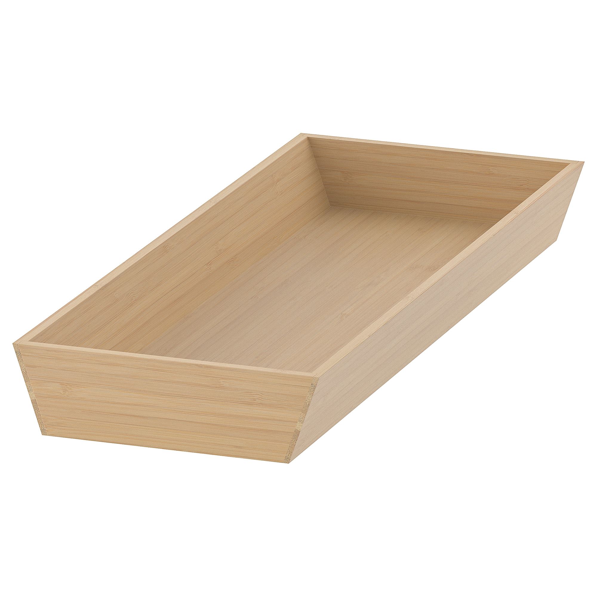 UPPDATERA IKEA Лоток для столовых приборов, 20x50 см,, светлый бамбук
