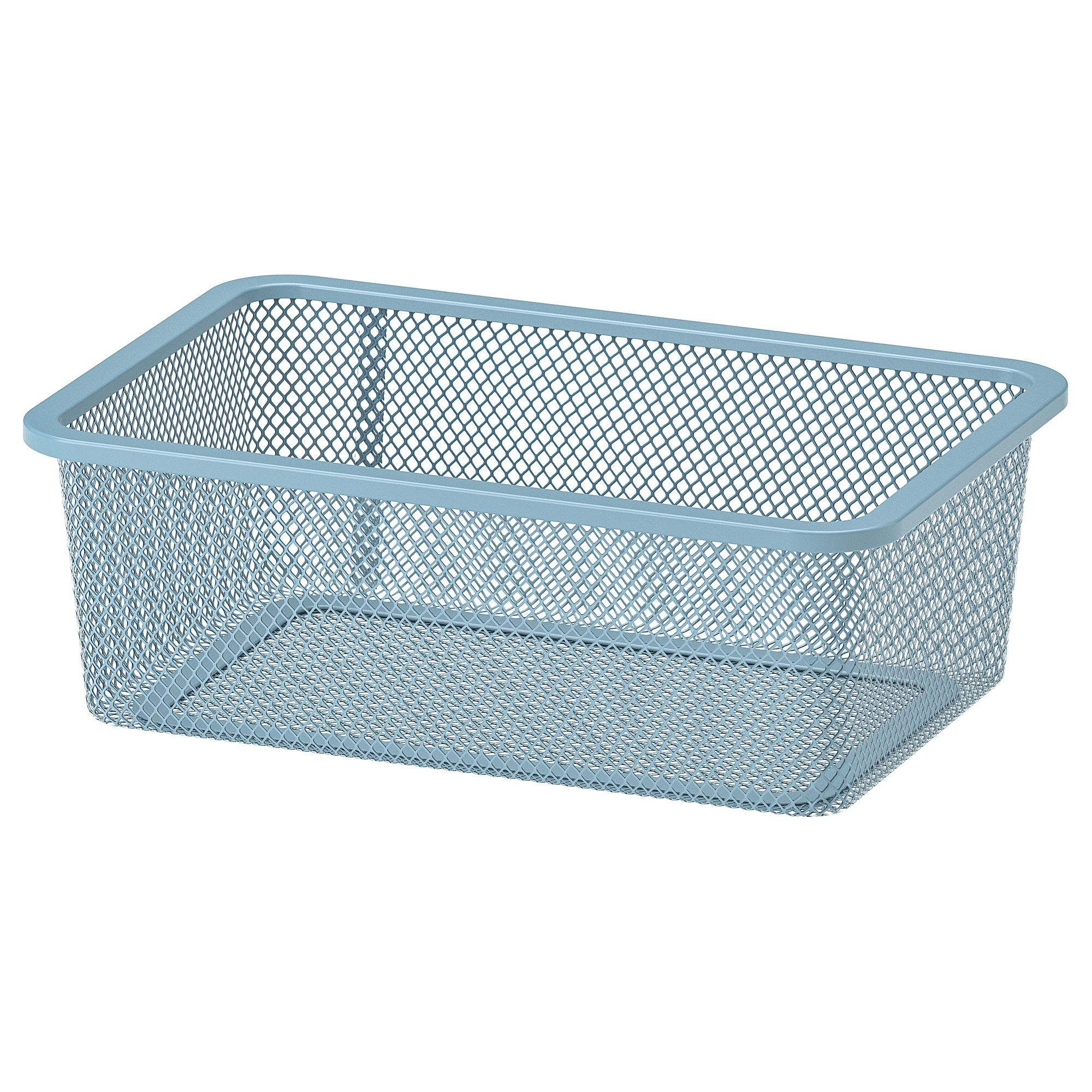 TROFAST IKEA Сетчатый контейнер, 20x30x10 см, серо-синий