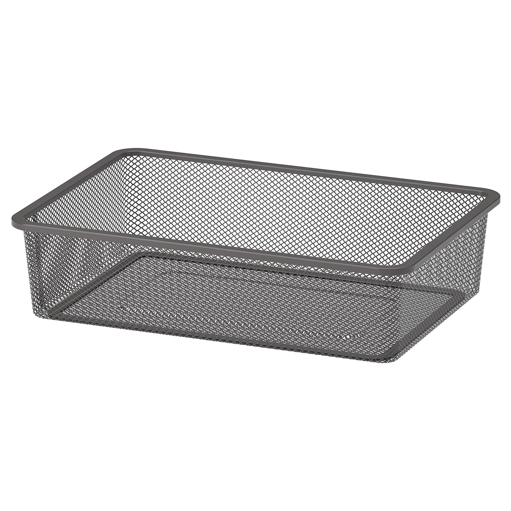 TROFAST IKEA Сетчатый контейнер, 42x30x10 см, темно-серый