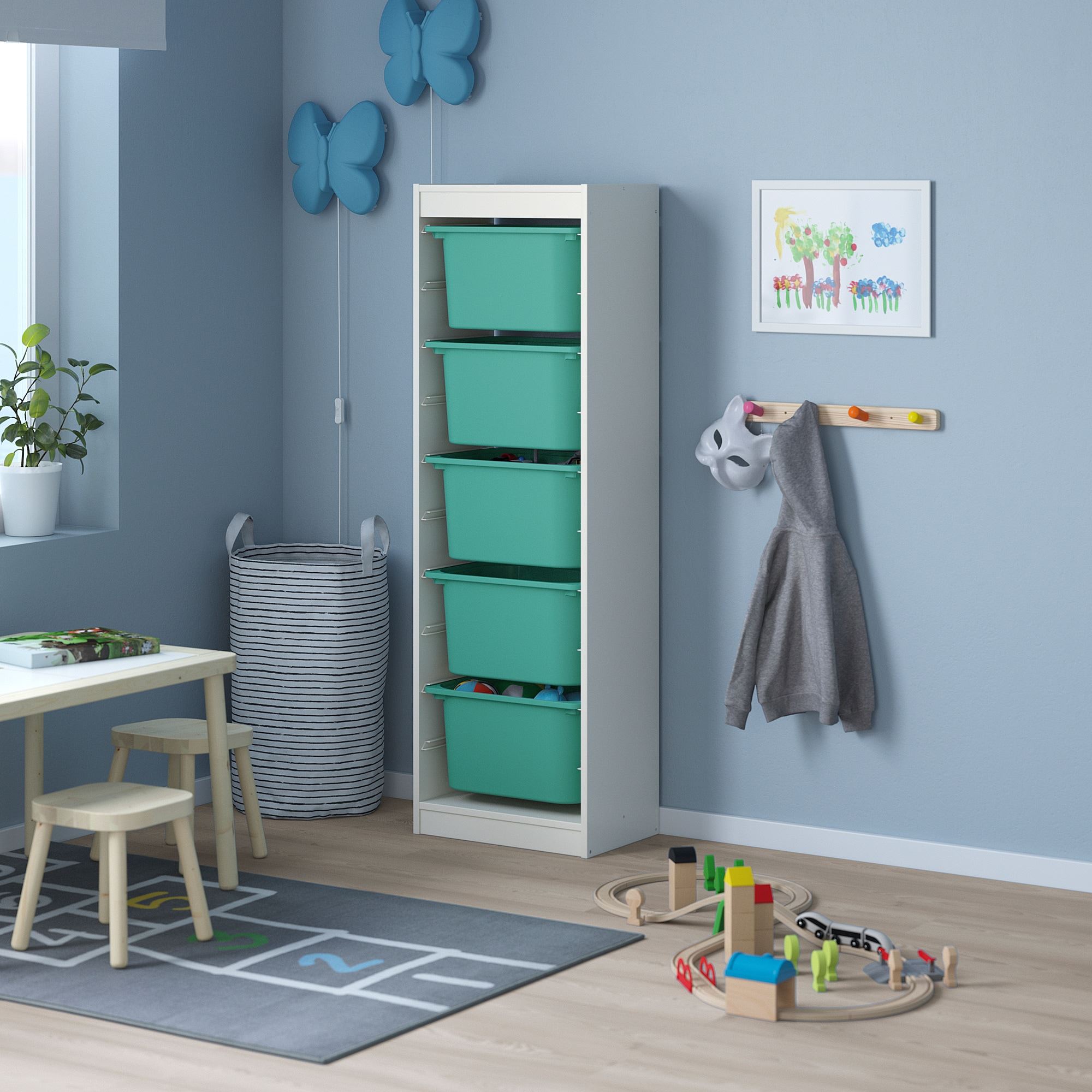 TROFAST IKEA Каркас, 46x30x145 см, белый