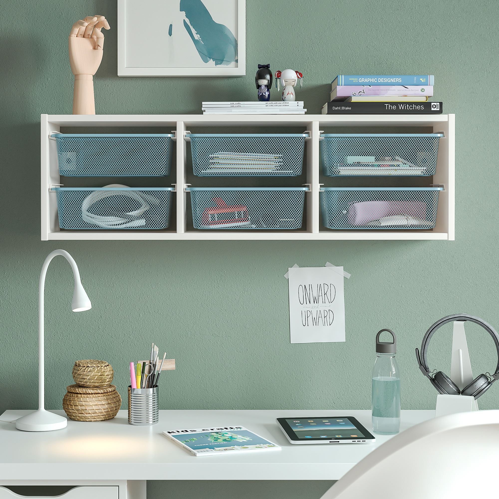 TROFAST IKEA Настенный модуль для хранения, 99x21x30 см, белый