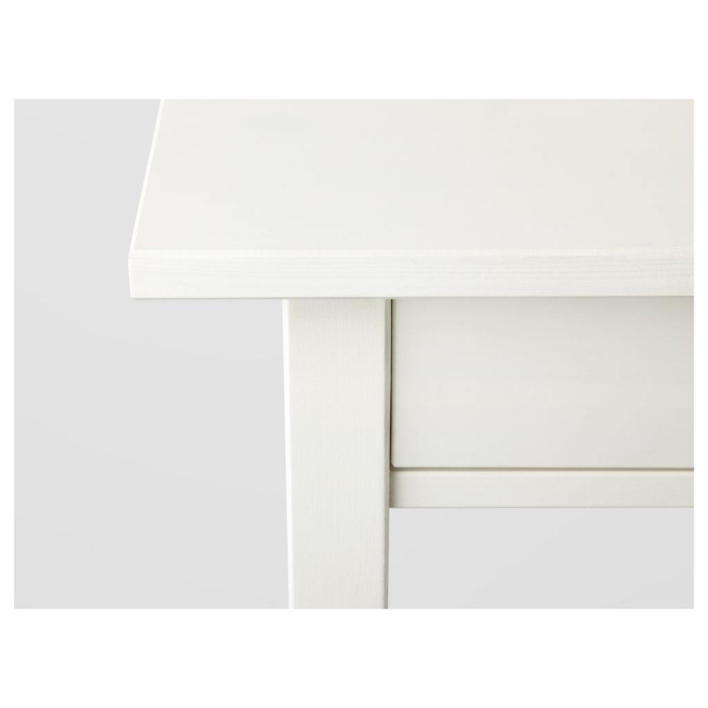 HEMNES IKEA Тумба прикроватная, 46x35 см, белая морилка