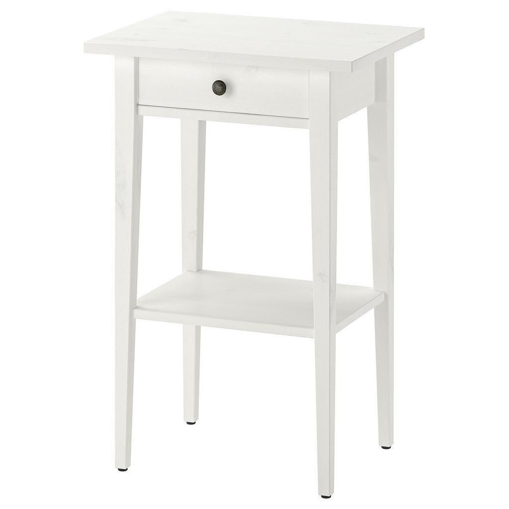 HEMNES IKEA Тумба прикроватная, 46x35 см, белая морилка