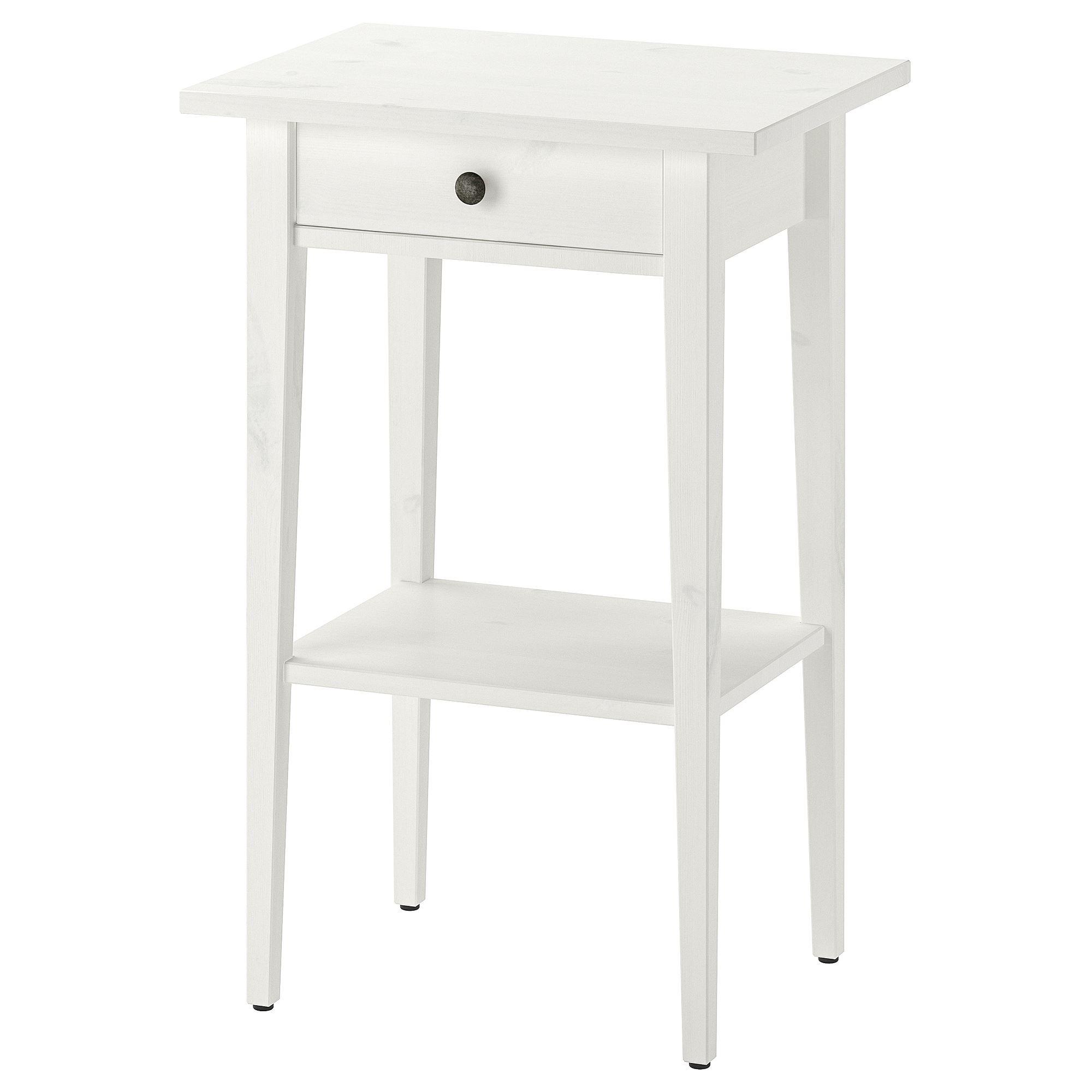 HEMNES IKEA Тумба прикроватная, 46x35 см, белая морилка