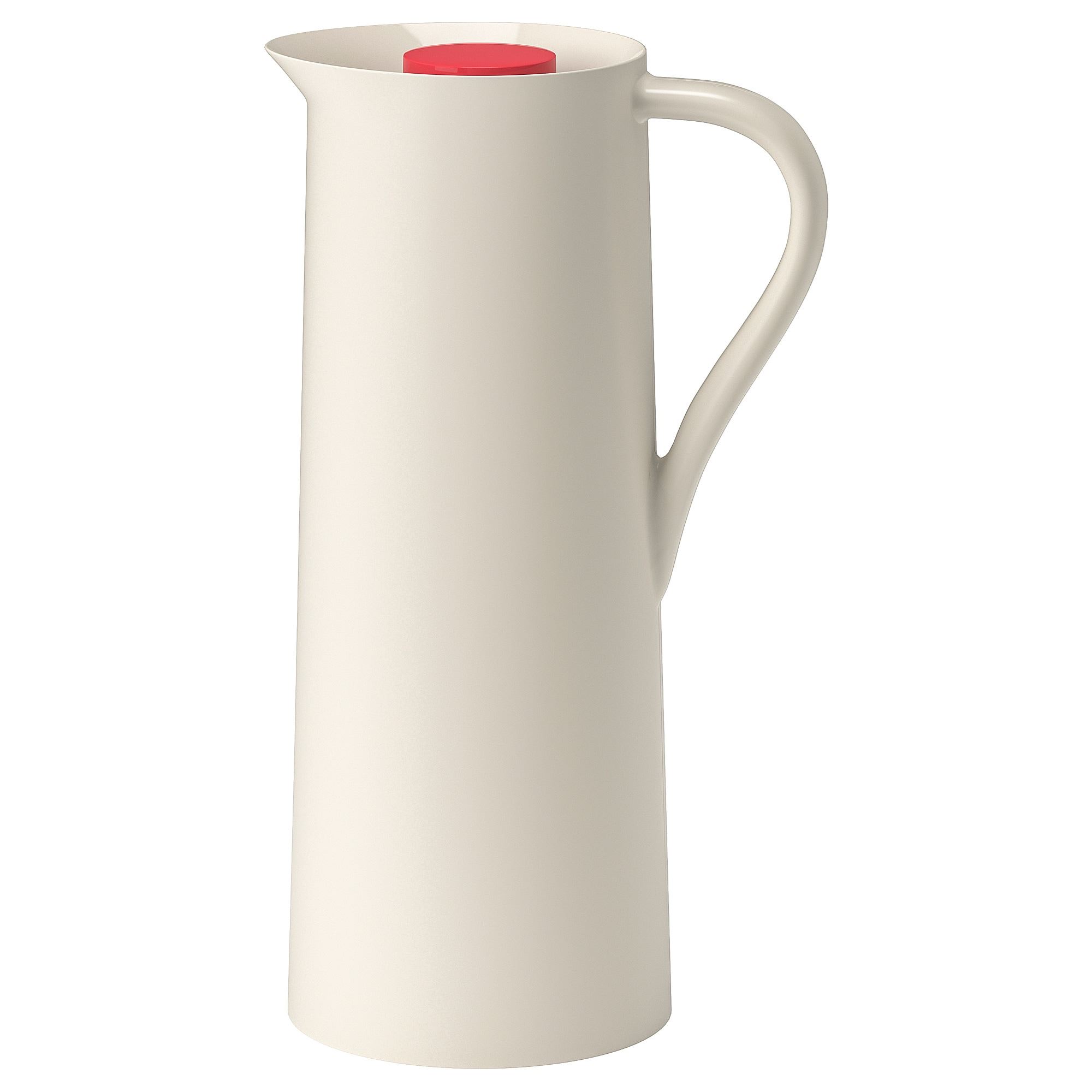 BEHOVD IKEA Термос, 1 л, бежевый/красный