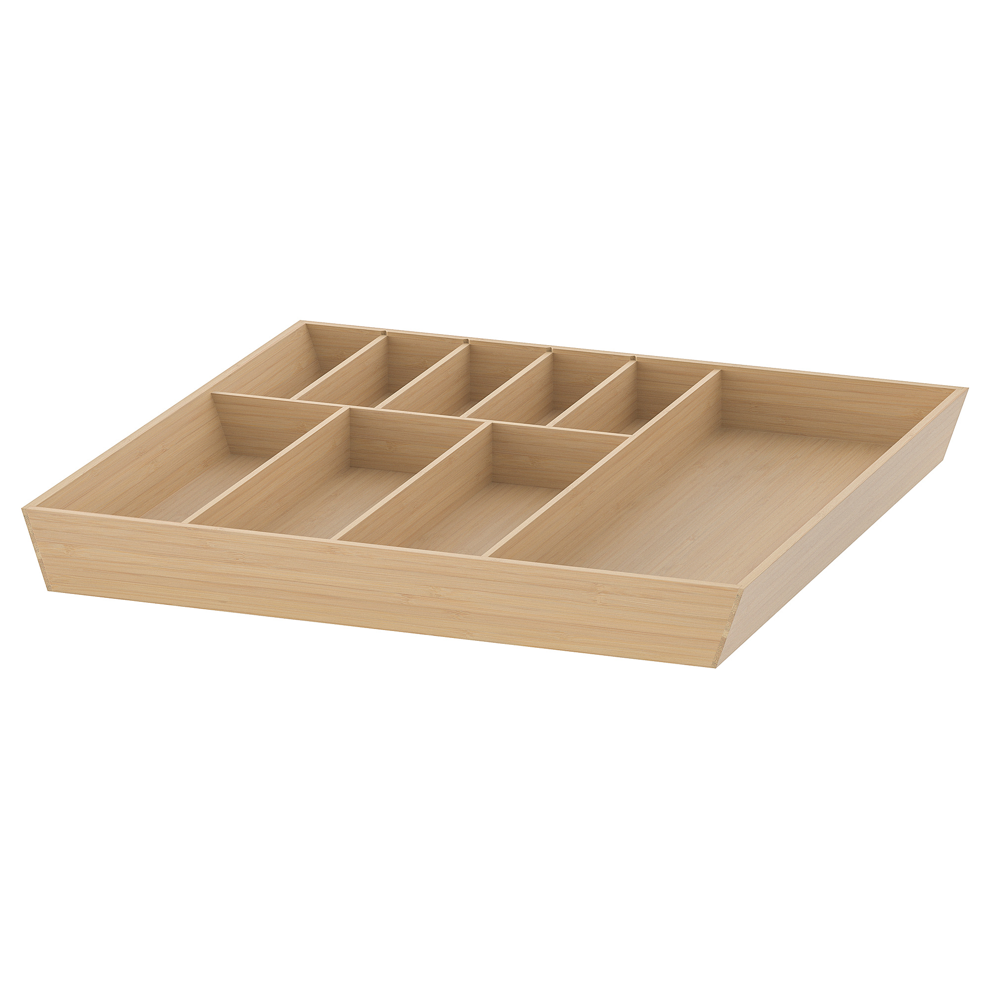 UPPDATERA IKEA Лоток для столовых приборов, 52x50 см,, светлый бамбук
