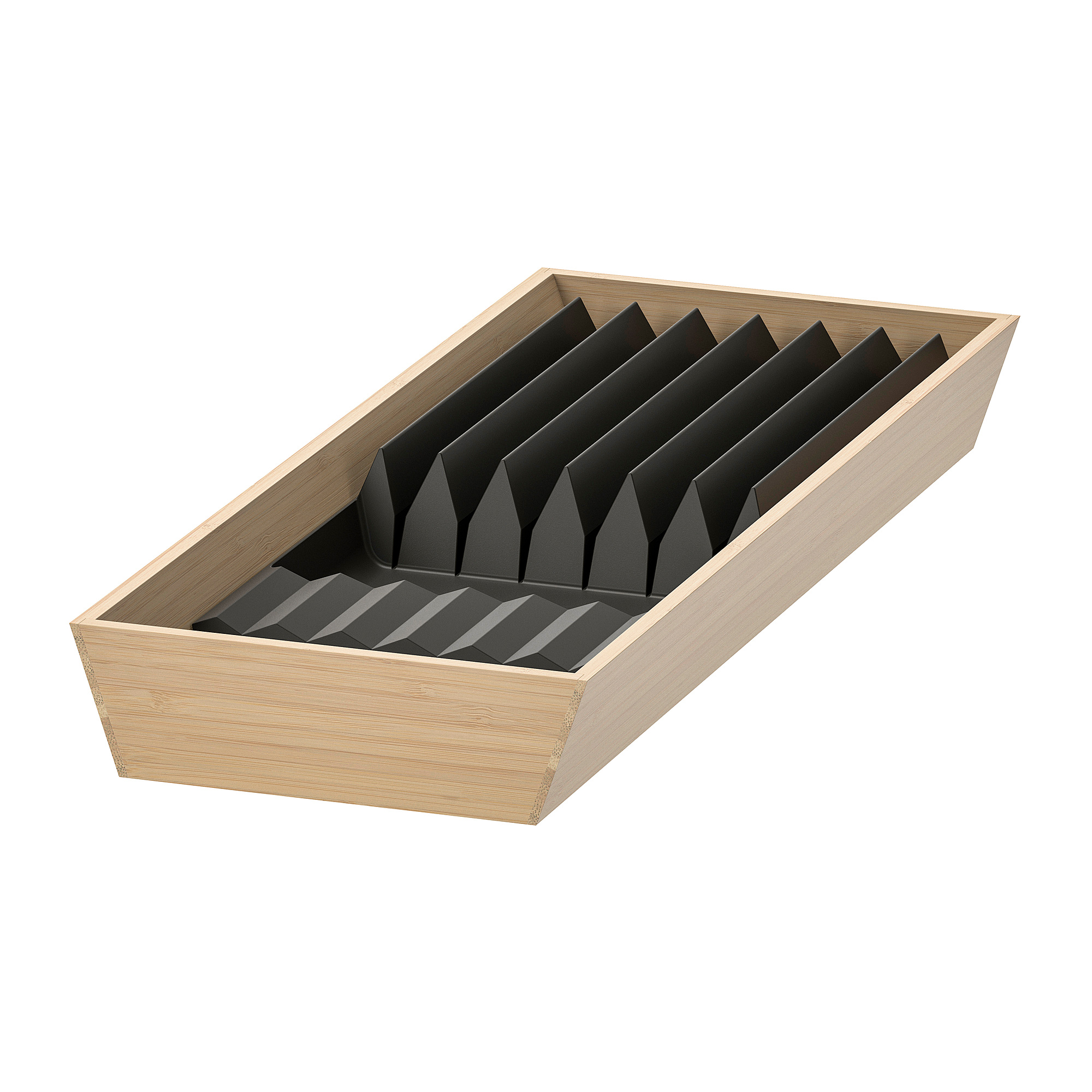 UPPDATERA IKEA Перфорированная панель ящика, 20x50 см, бамбук/антрацит