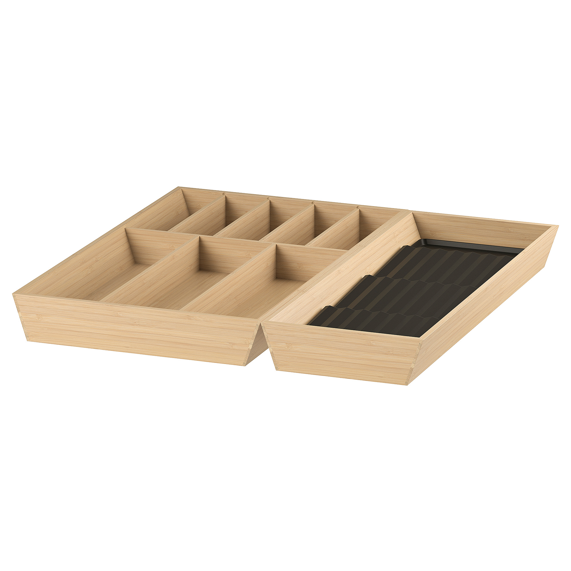UPPDATERA IKEA Лоток для столовых приборов, 52x50 см, бамбук/полка для специй