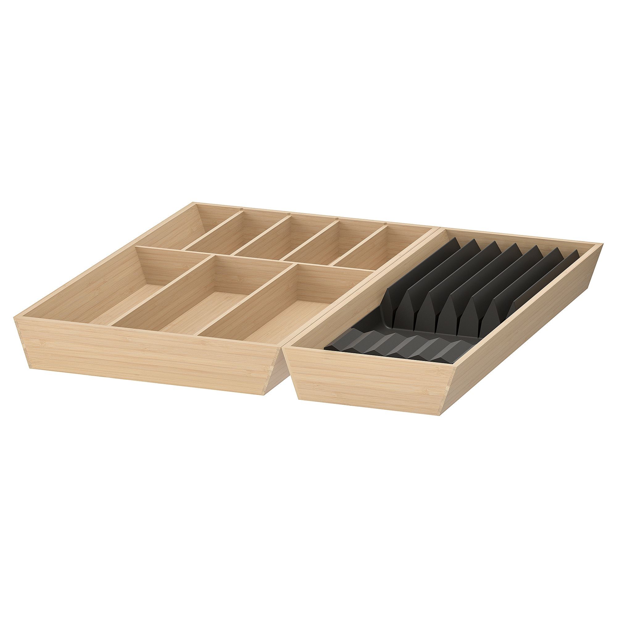UPPDATERA IKEA Лоток для столовых приборов, 52x50 см, бамбук/лоток для ножей