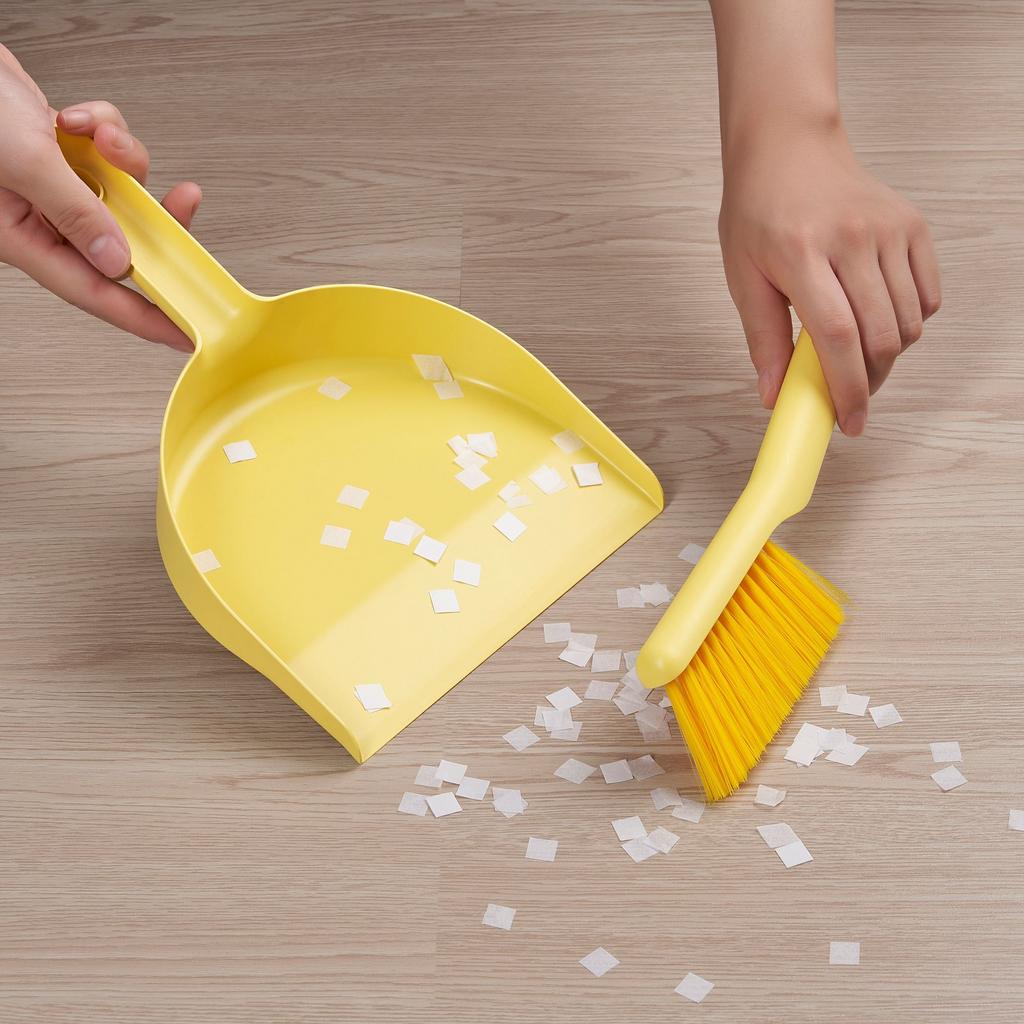 PEPPRIG IKEA Набор для уборки малый, желтый, 26x18x8 см