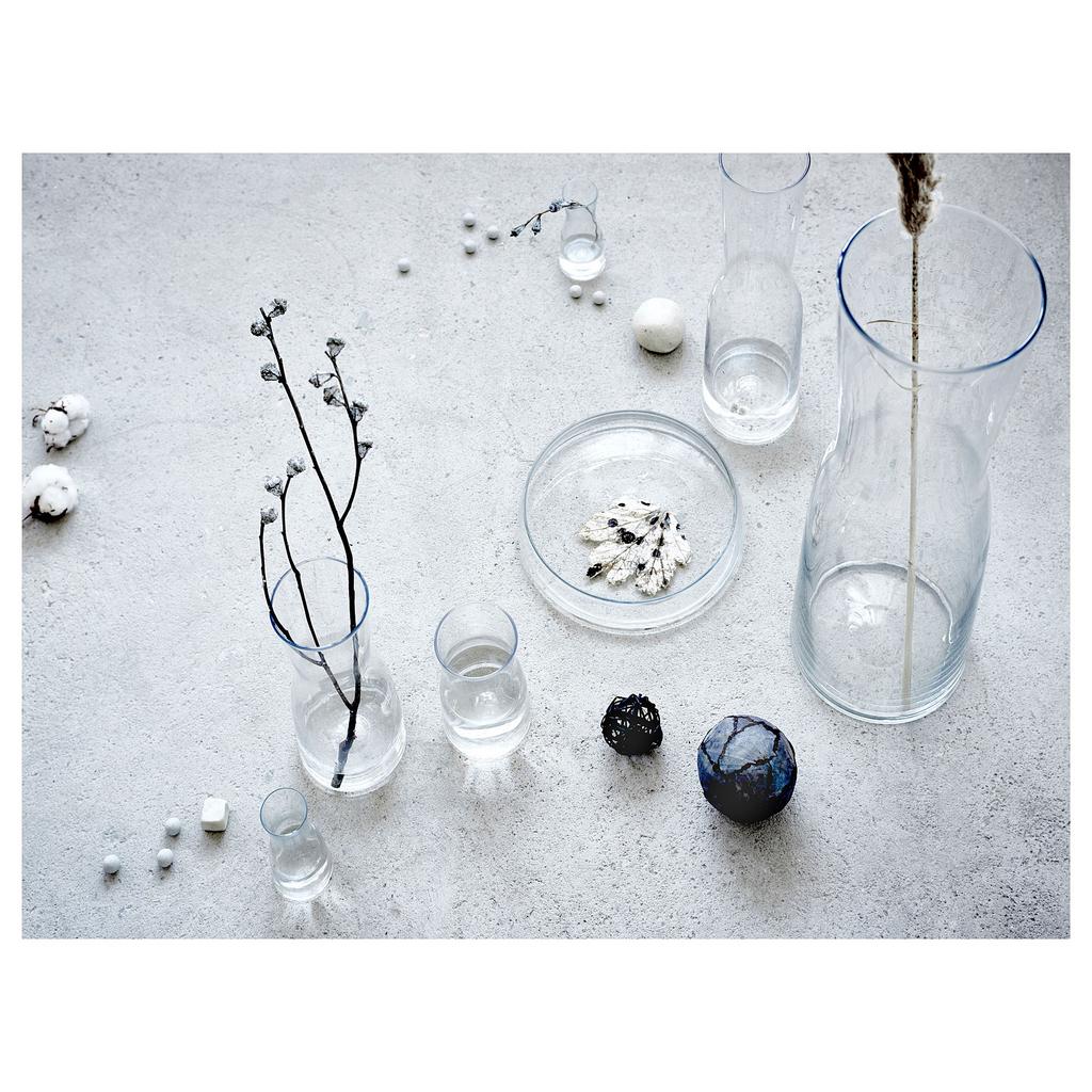 TIDVATTEN IKEA Ваза, прозрачное стекло, 14 см