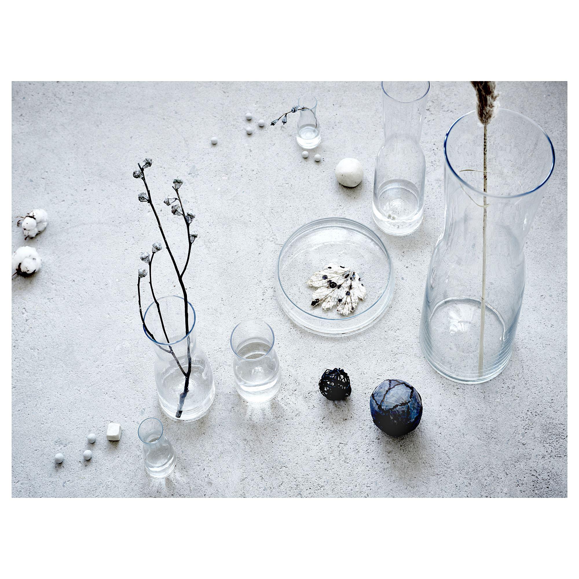 TIDVATTEN IKEA Ваза, прозрачное стекло, 14 см