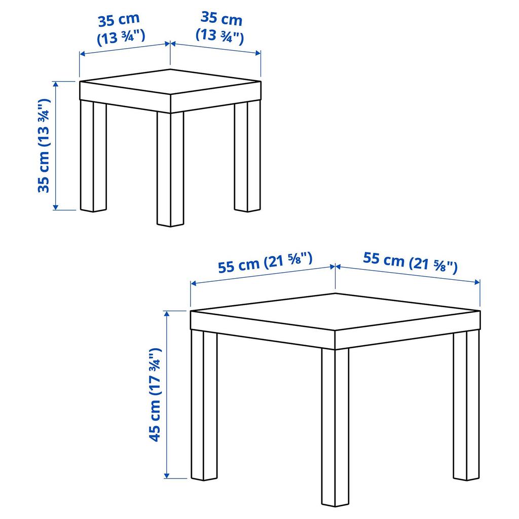 LACK IKEA Комплект столов, 2 шт, белый