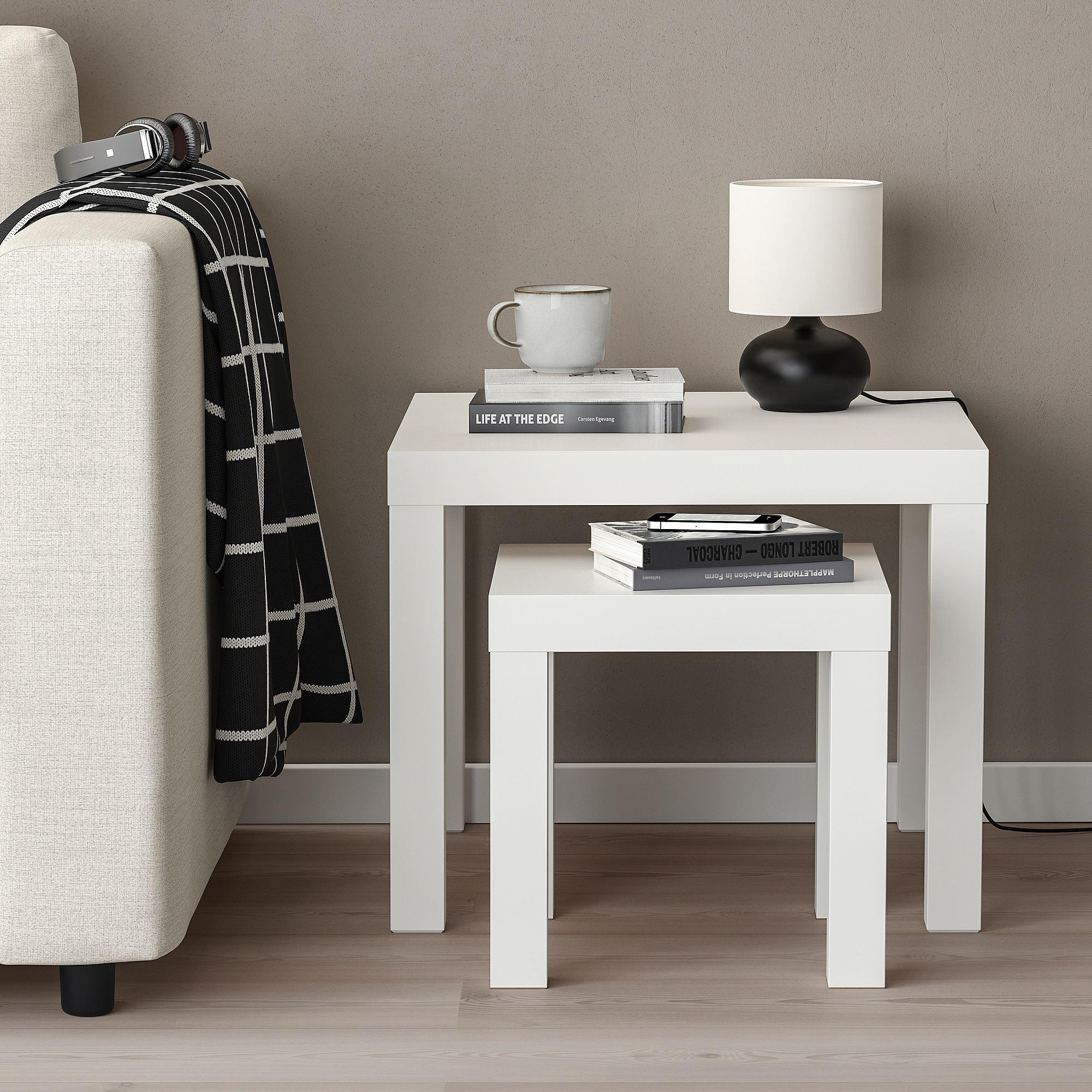 LACK IKEA Комплект столов, 2 шт, белый