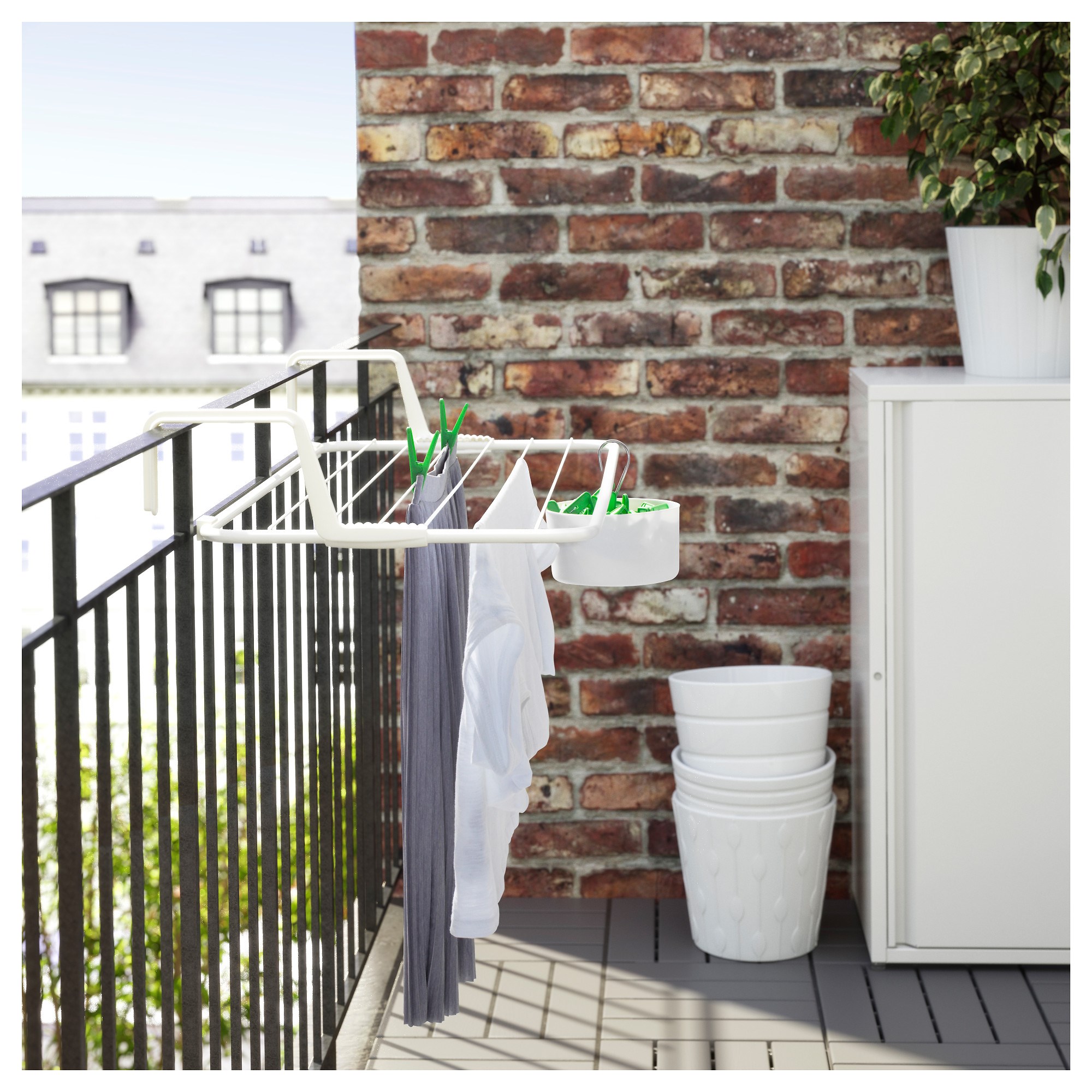 ANTONIUS IKEA Сушилка, белый, 77х40-49 см