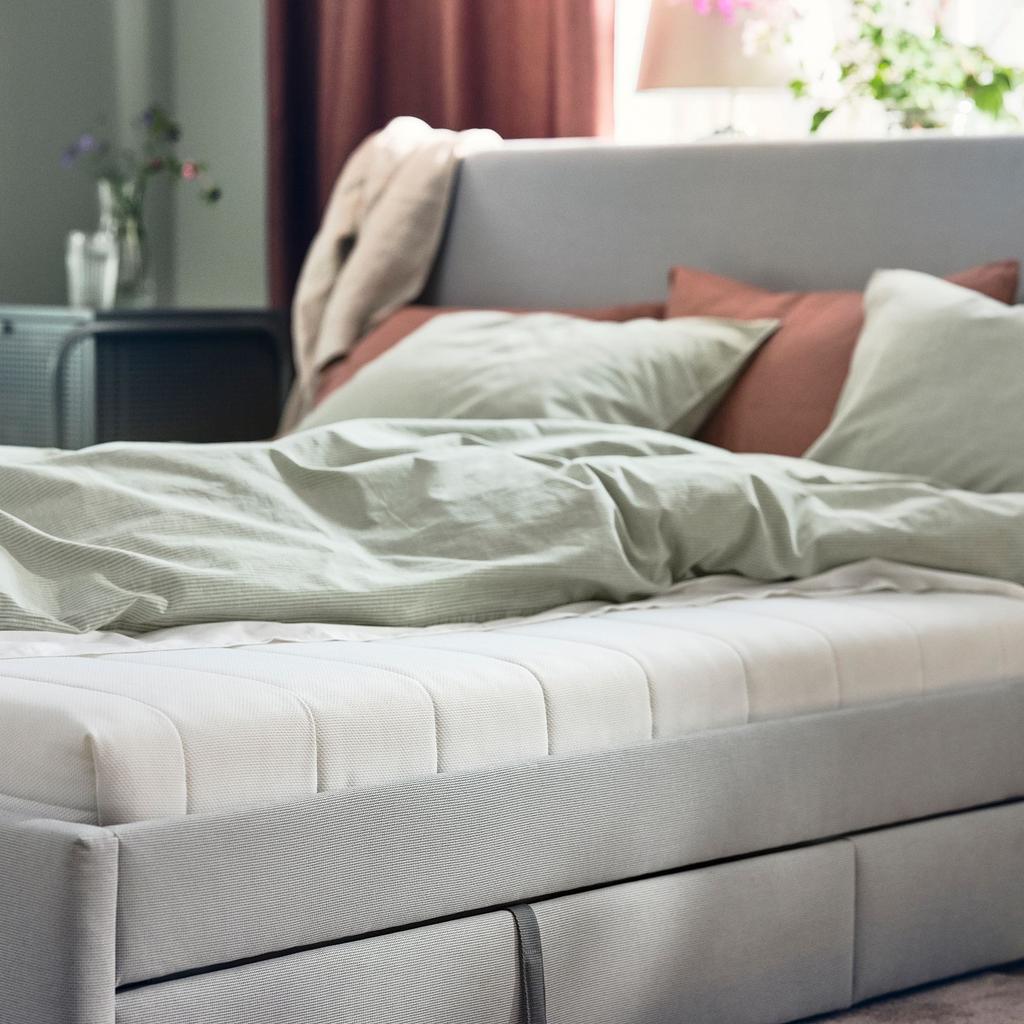 AFJALL IKEA Пенополиуретановый матрас, жесткий/белый 80x200 см