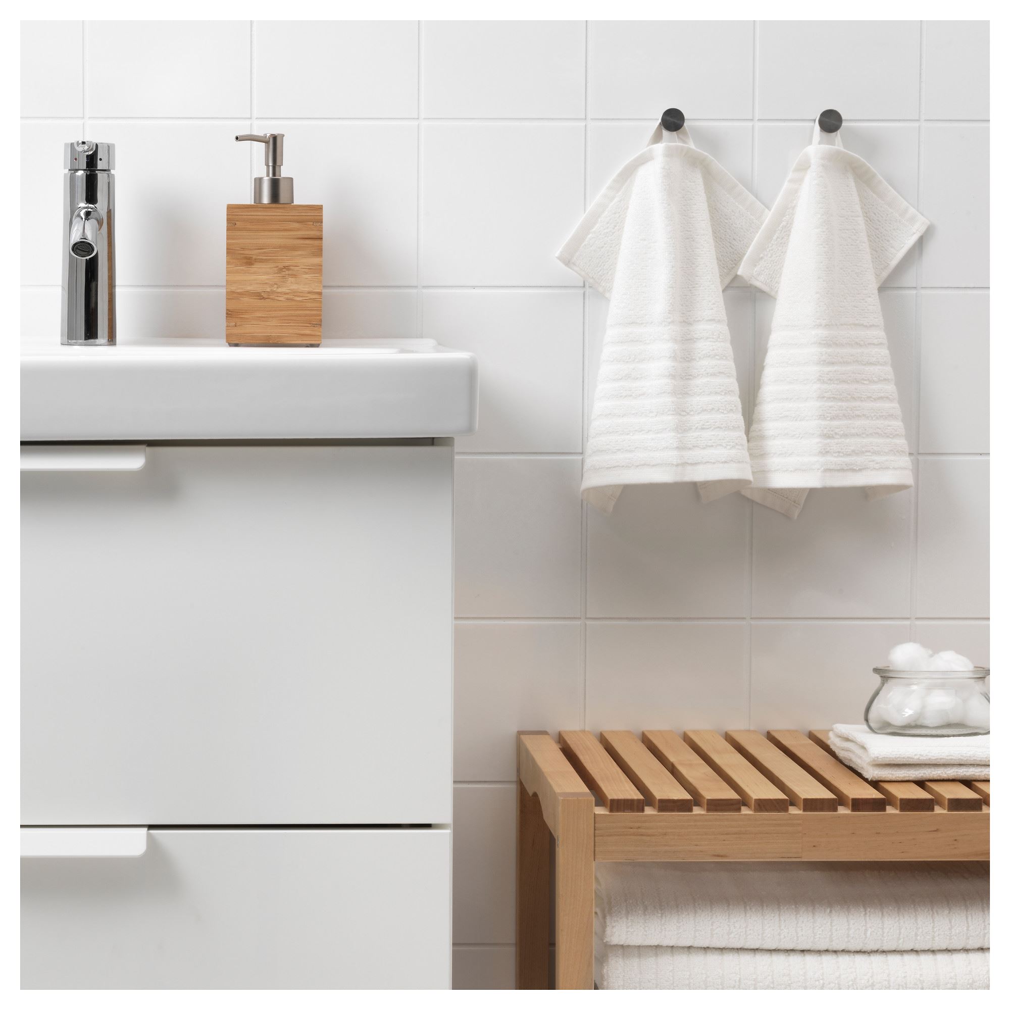 VAGSJON IKEA Полотенце, 30x30 см, белый