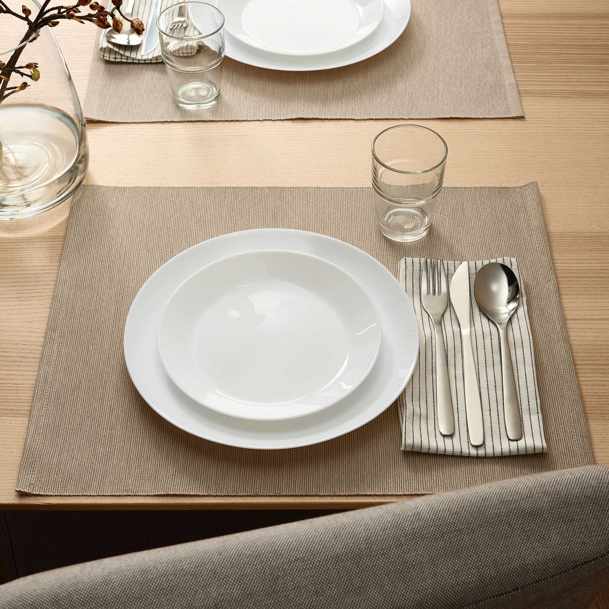 OFTAST IKEA Тарелка десертная, белый, 19 см