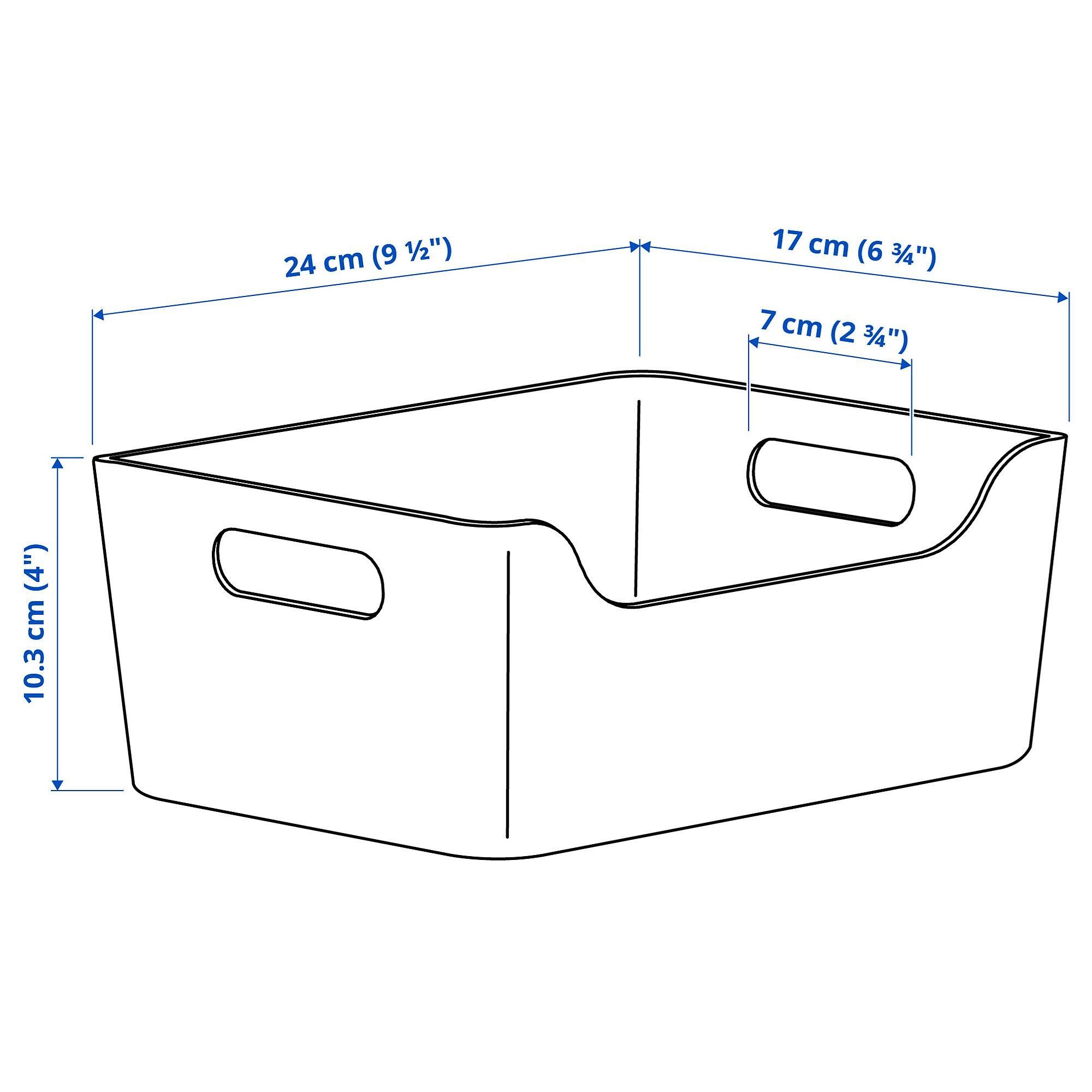 UPPDATERA IKEA Контейнер, розовый, 24x17 см