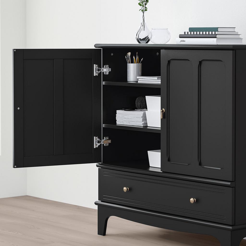 LOMMARP IKEA Шкаф, чёрный, 102x101 см