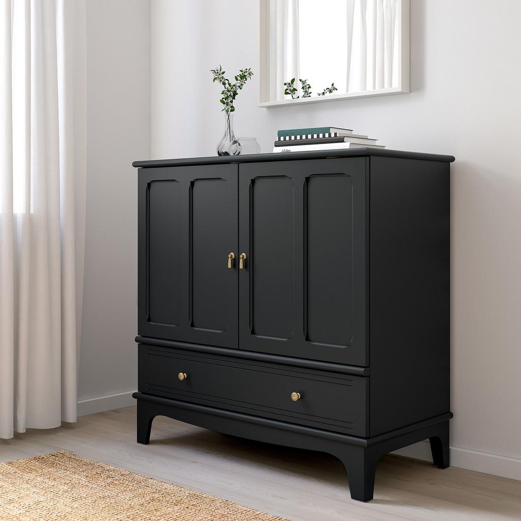 LOMMARP IKEA Шкаф, чёрный, 102x101 см