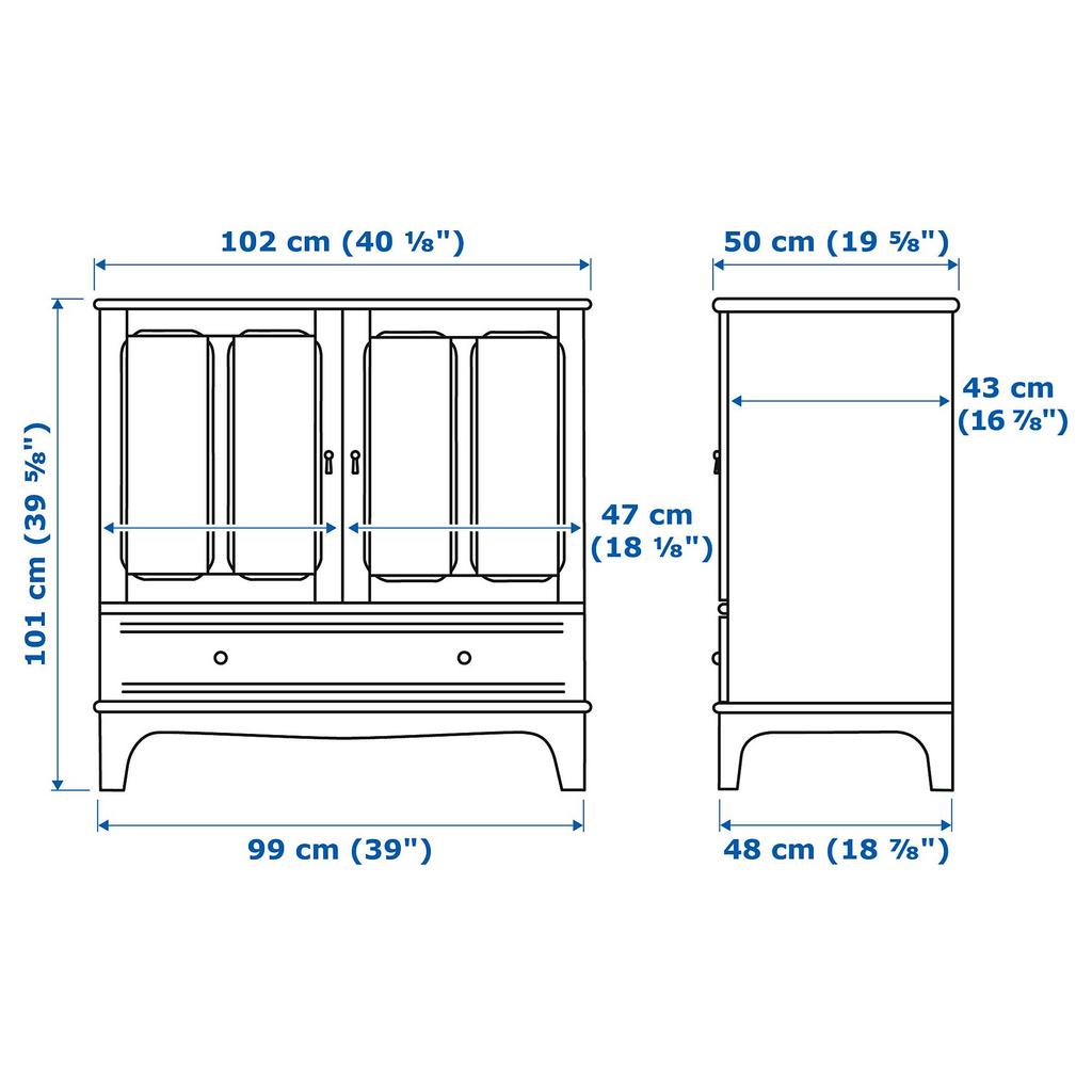 LOMMARP IKEA Шкаф, чёрный, 102x101 см