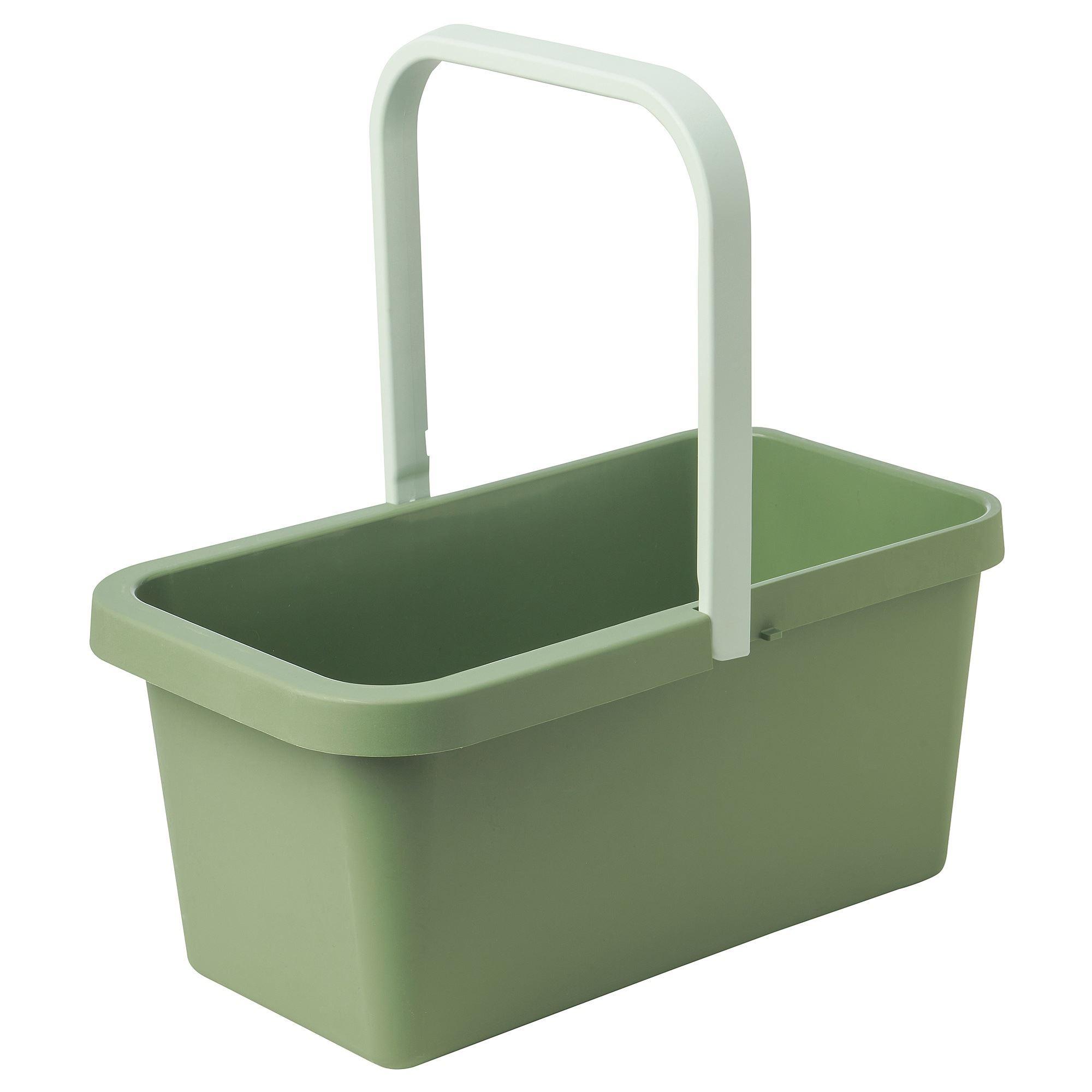 PEPPRIG IKEA Ведро для уборки и контейнер, зеленый