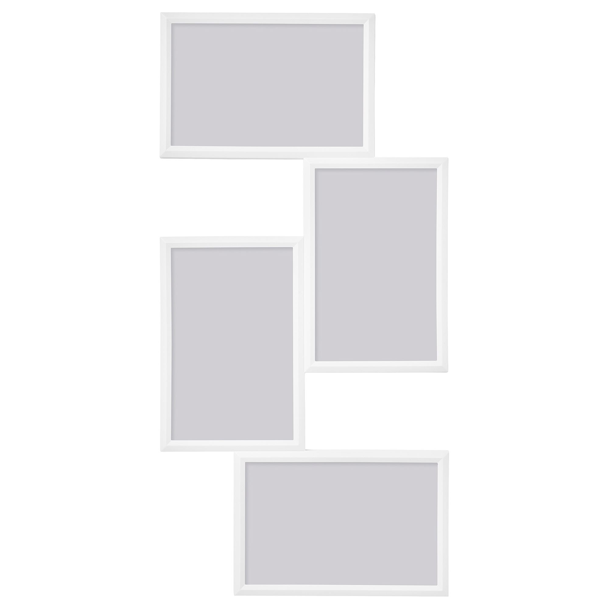 YLLEVAD IKEA Рамка для коллажа на 4 фото, белый, 21x41 см
