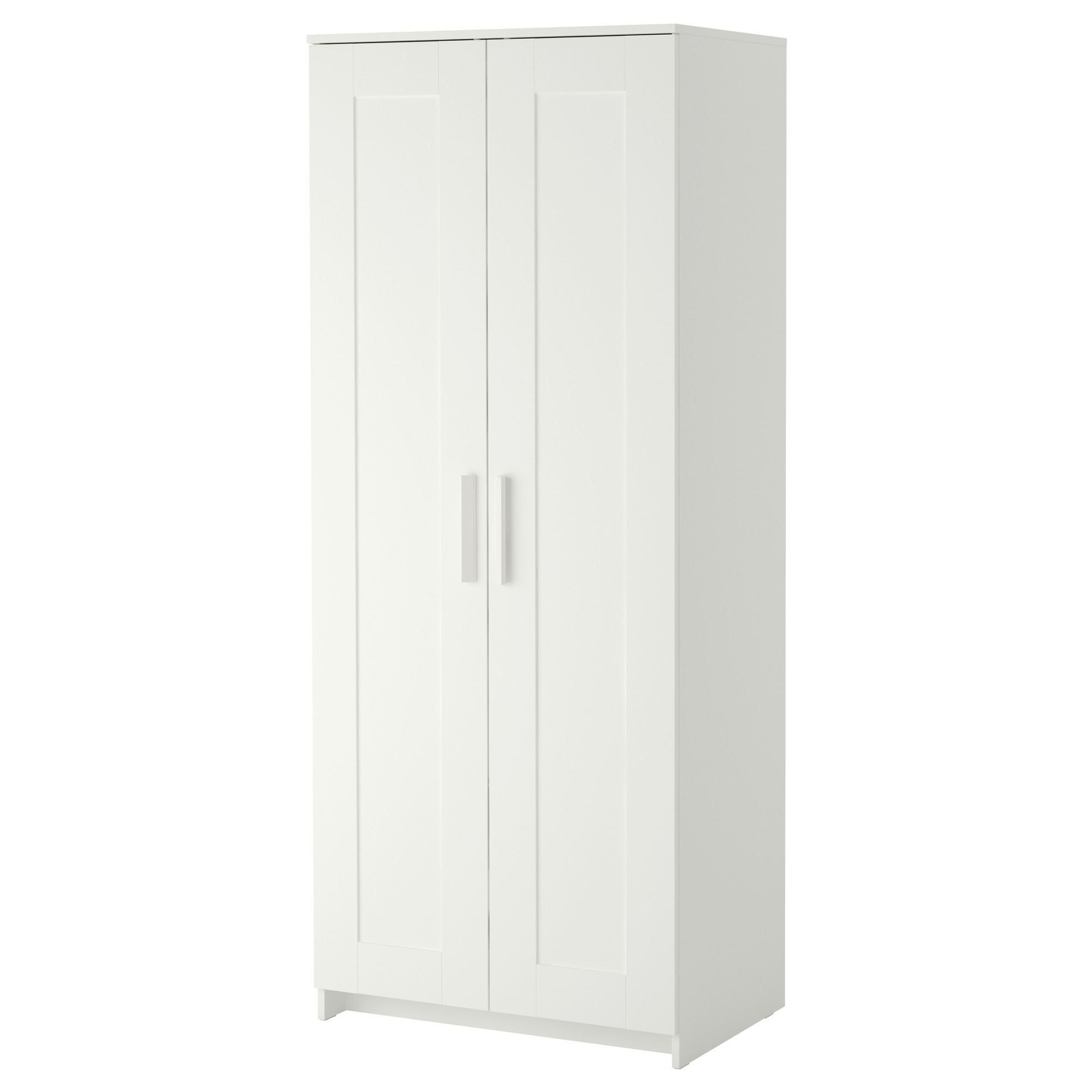 BRIMNES IKEA Шкаф платяной 2-дверный, белый, 78x190 см