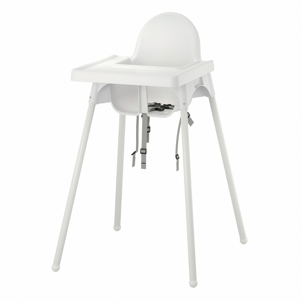 ANTILOP IKEA Высокий стульчик со столешн, белый