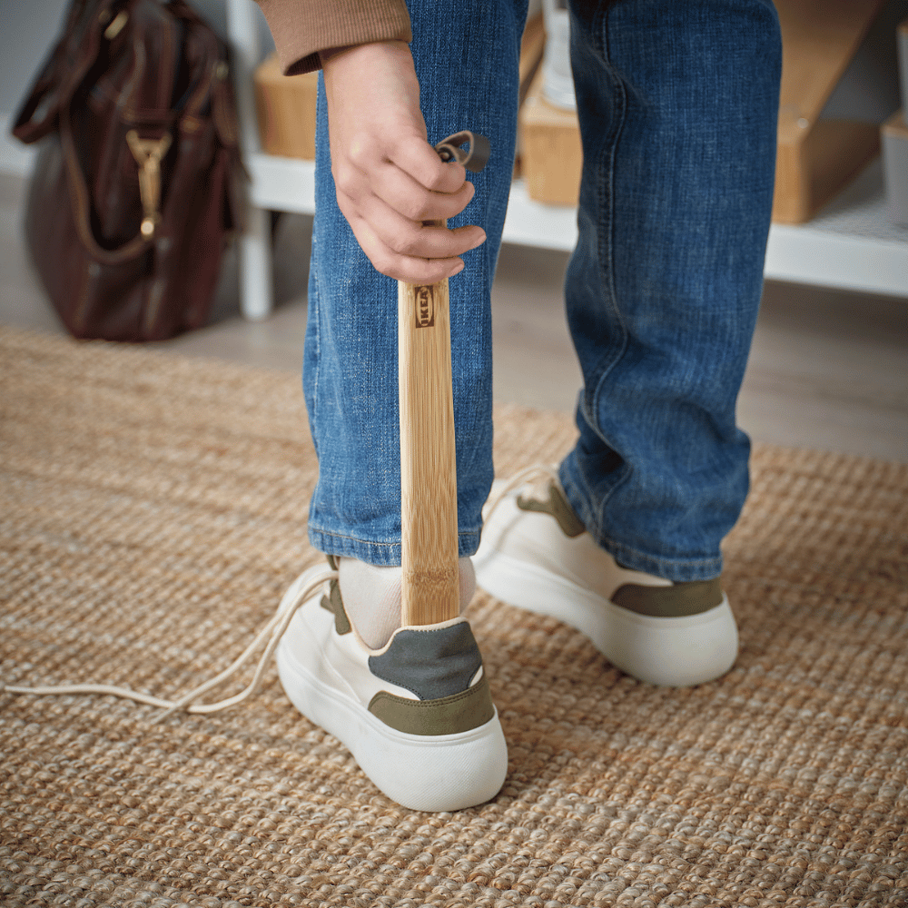 HOSVANS IKEA Рожок для обуви, бамбук, 40.0 см