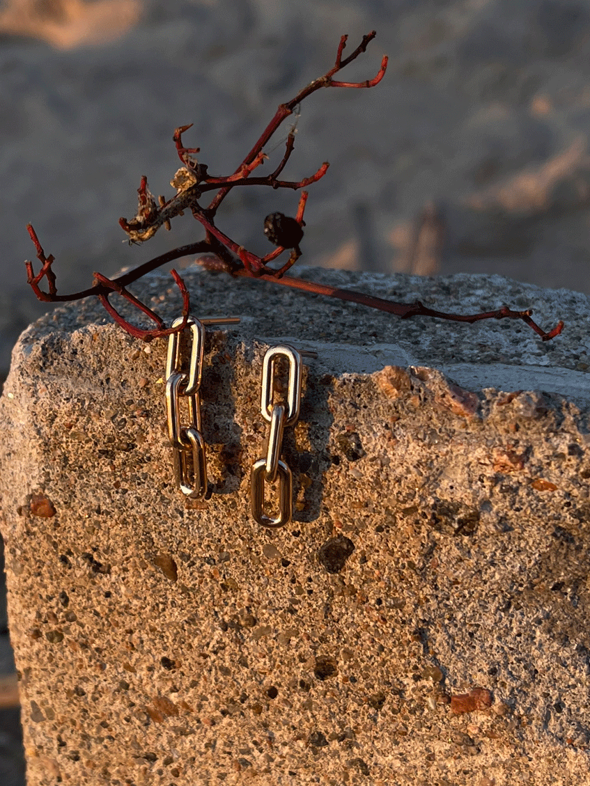 СЕРЬГИ ТРИ ЗВЕНА